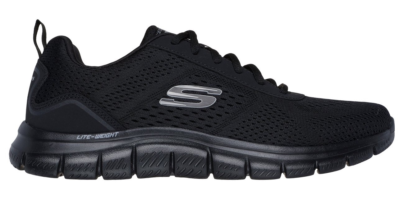 Skechers Slip-On Sneaker »TRACK-LESHUR«, Freizeitschuh, Trainingsschuh, Schlupfschuh im Materialmix