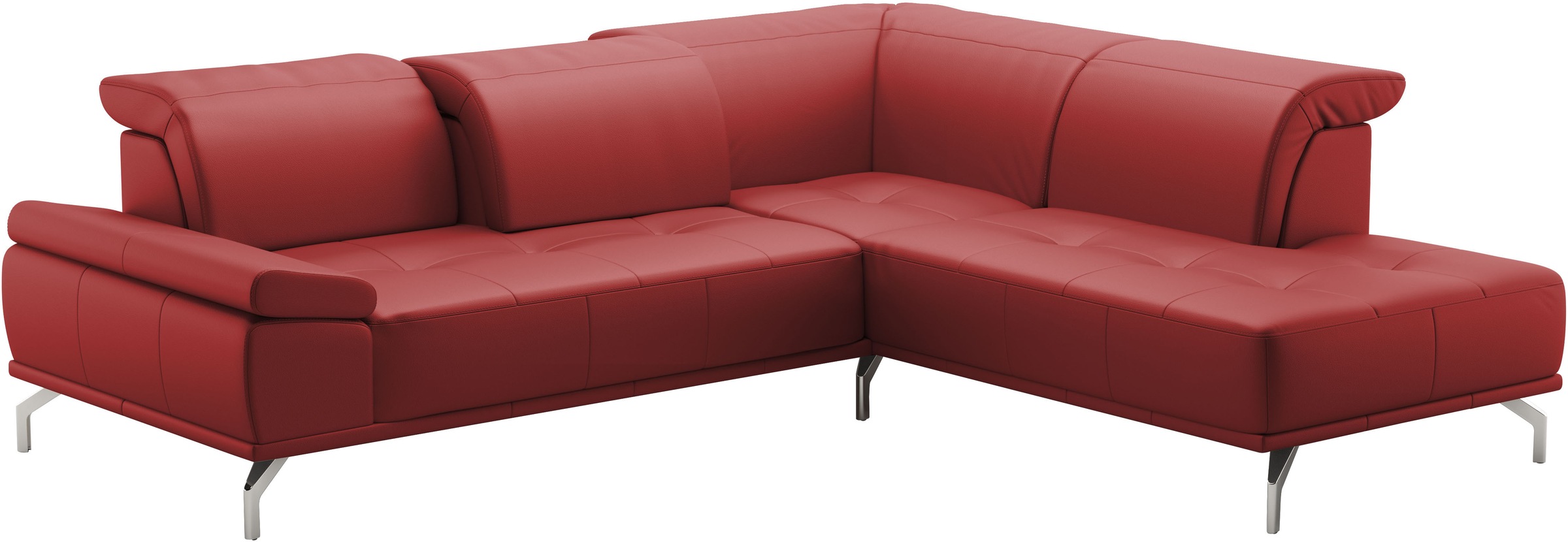 Places of Style Ecksofa »Caluna«, Inkl.Sitztiefenverstellung, wahlweise mit Kopf- und Armteilverstellung