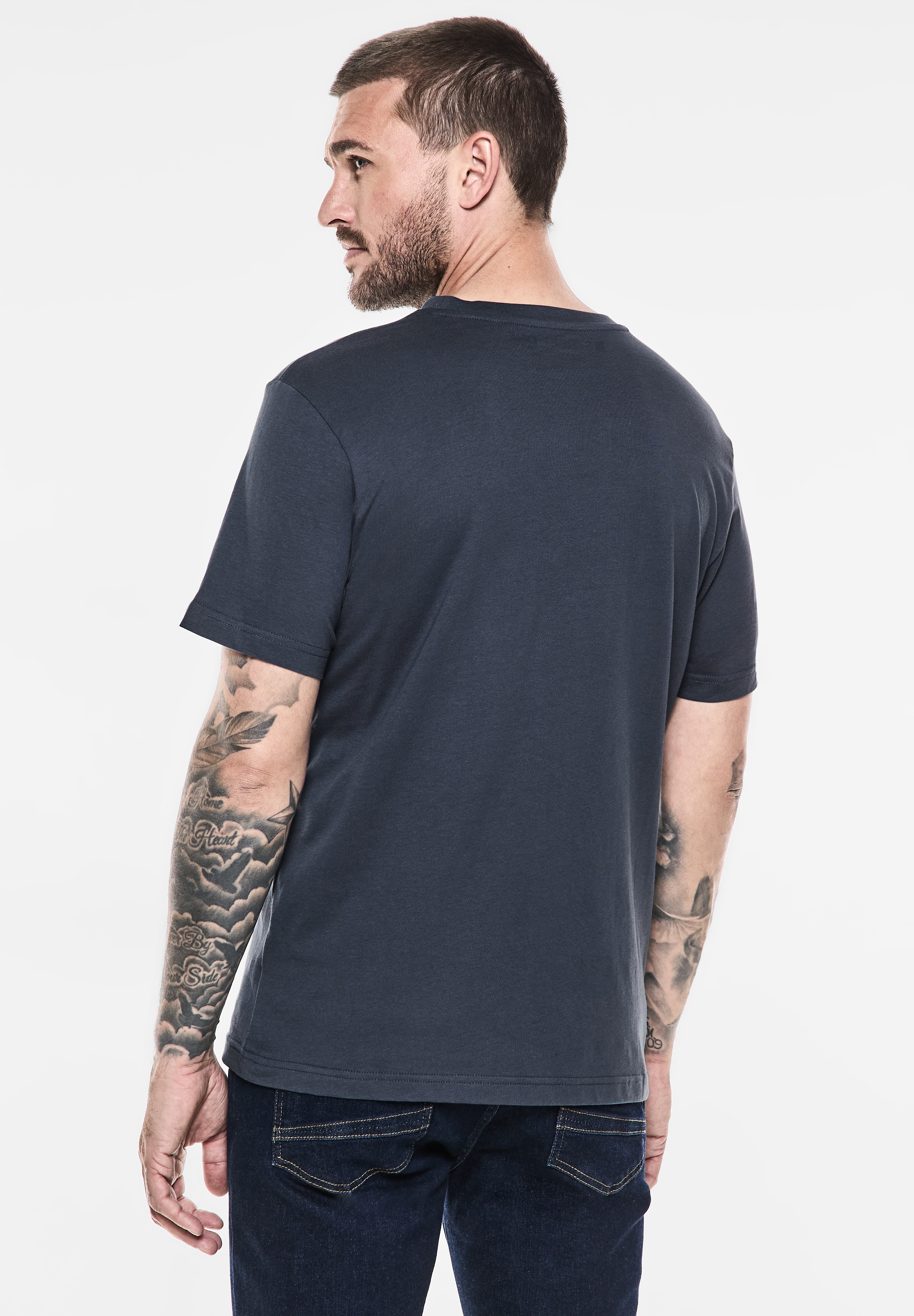 STREET ONE MEN T-Shirt, aus reiner Baumwolle