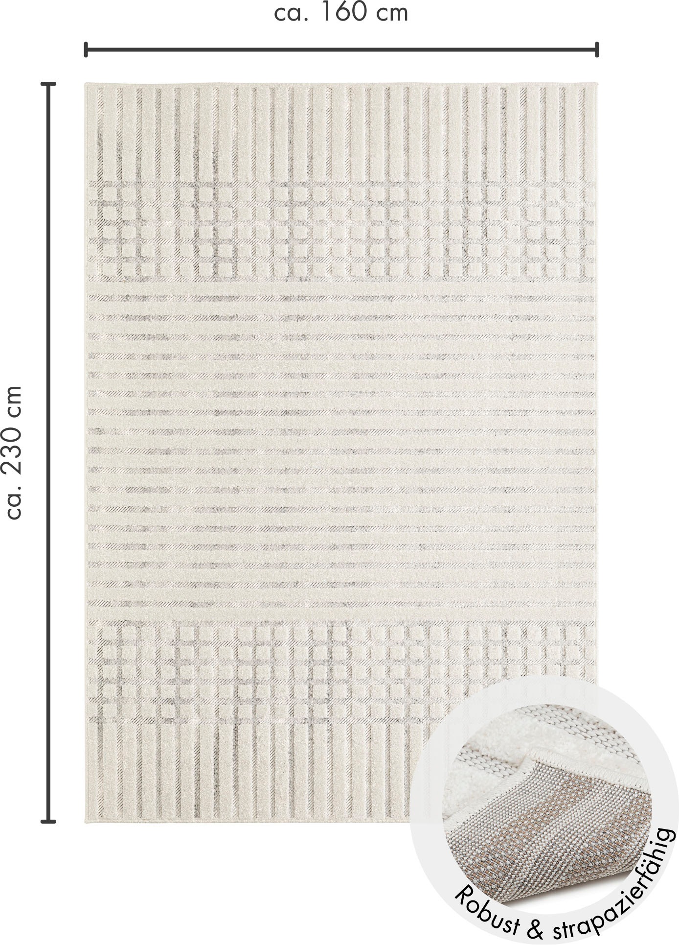 Andiamo Teppich "La Rochelle" rechteckig 7 mm Höhe Boho-Skandinavischer Sti günstig online kaufen