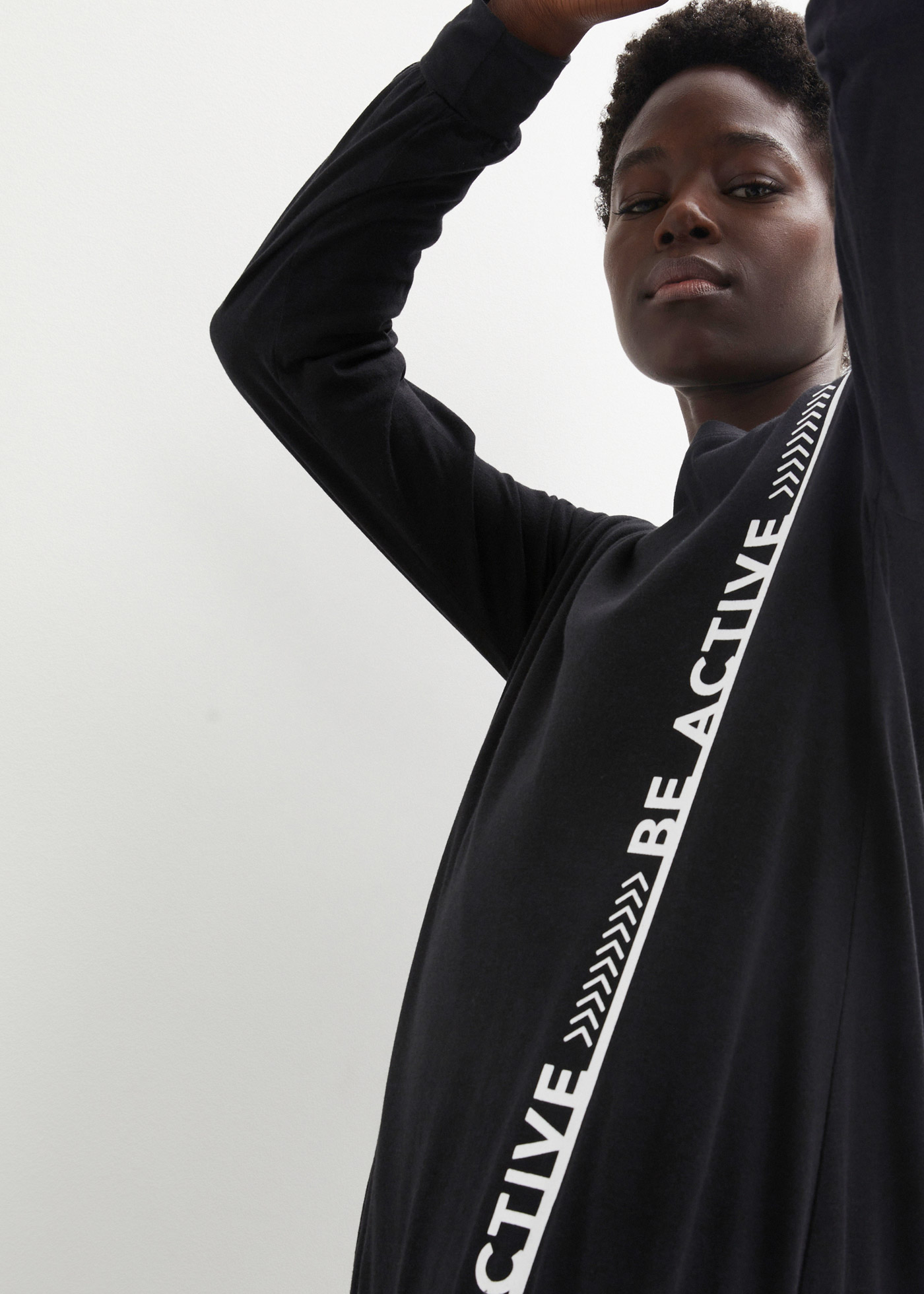 Thumbnail - bonprix T-Shirt lässig geschnittene Passform, Langarm, aus Viskose