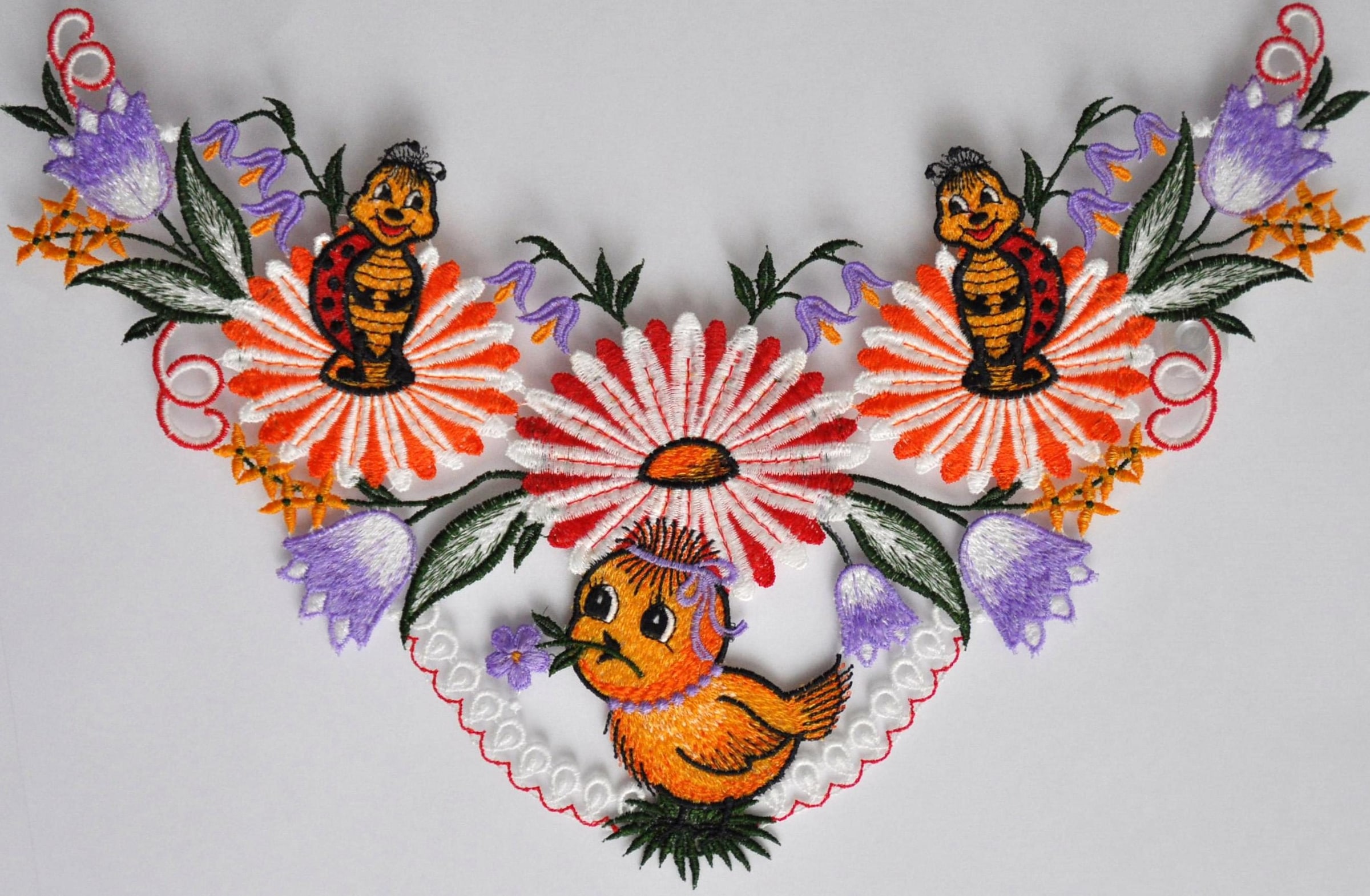 Stickereien Plauen Fensterbild »Fensterbild Ostergirlande...