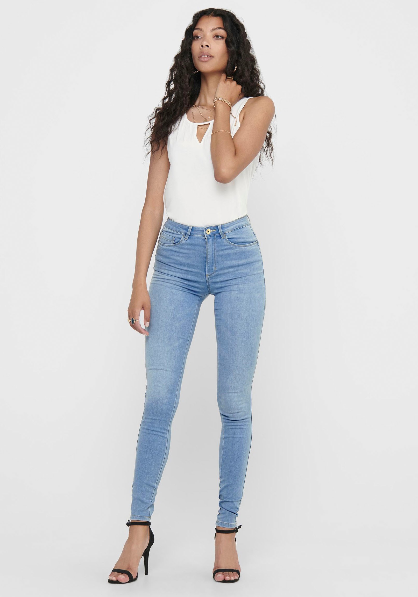 ONLY High-waist-Jeans "ONLROYAL HW SK JEANS DNM BJ13333 NOOS"