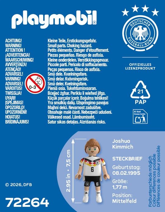 Playmobil® Konstruktions-Spielset »Joshua Kimmich (72264), DFB« Made in Europe
