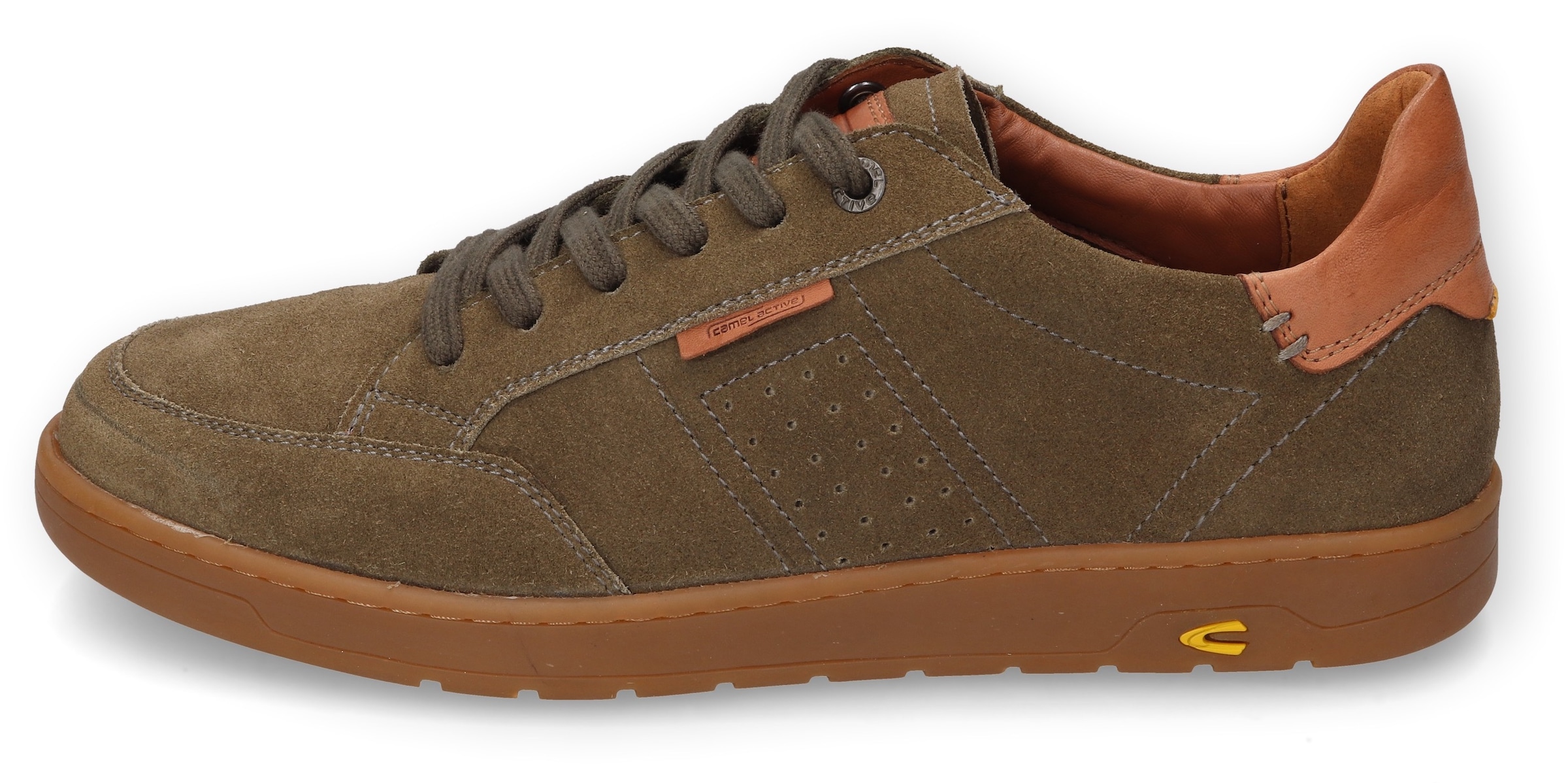 camel active Sneaker, Retro Sneaker, Schnürschuh mit Ziernähten