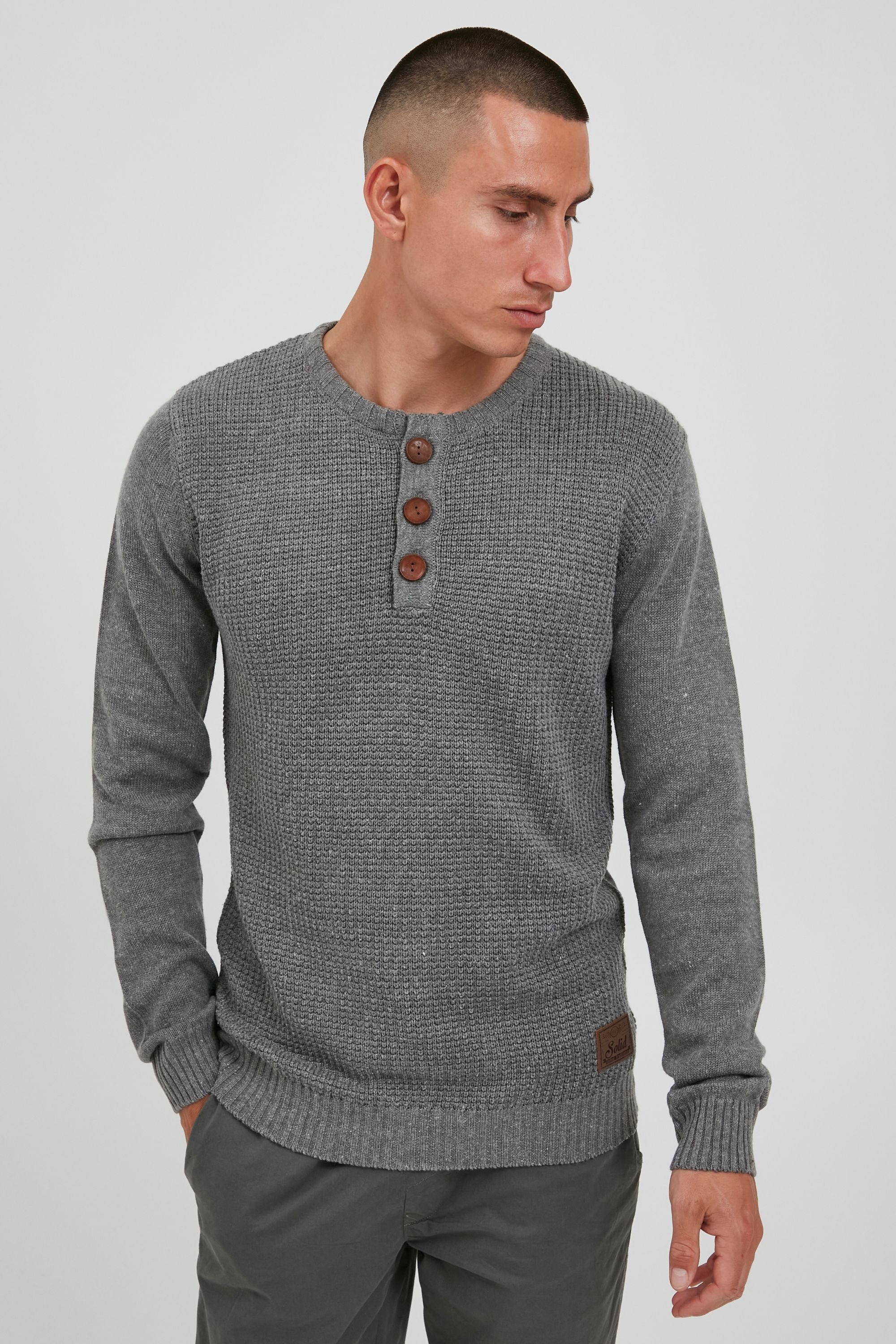!Solid Strickfleece-Pullover »Strickpullover SDTerrance«