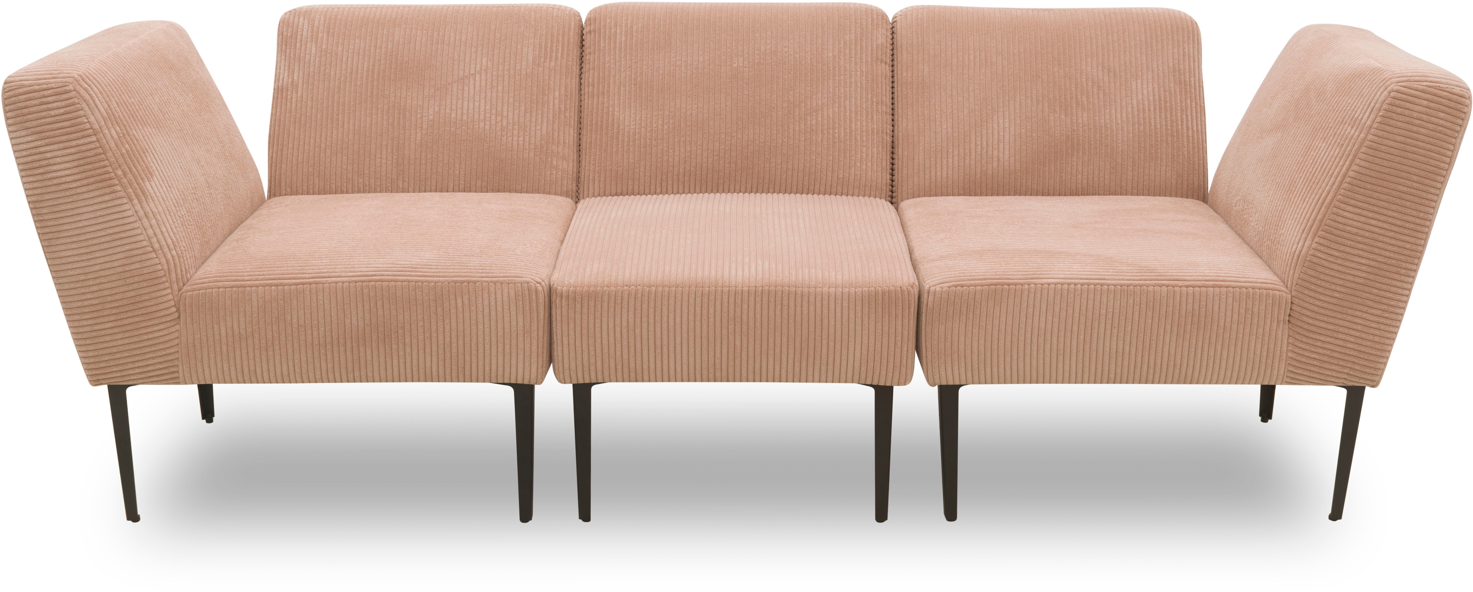 DOMO collection Sessel "700010 Lieferzeit nur 2 Wochen, auch einzeln stellbar" Cord-Bezug, Fußhöhe passend für gängige Saugroboter