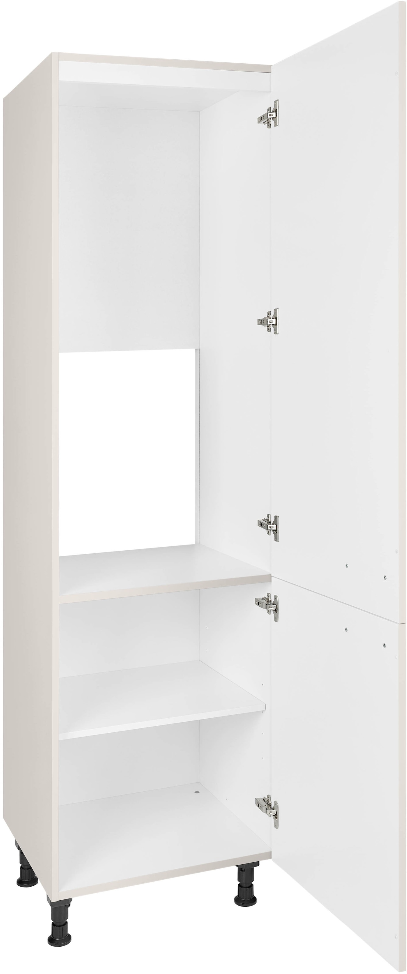 nobilia® Kühlumbauschrank »"Flash", mit zwei Türen und zusätzlichem Einlegeboden,«, vormontiert, Ausrichtung wählbar, Breite/Höhe: 60/216,6 cm