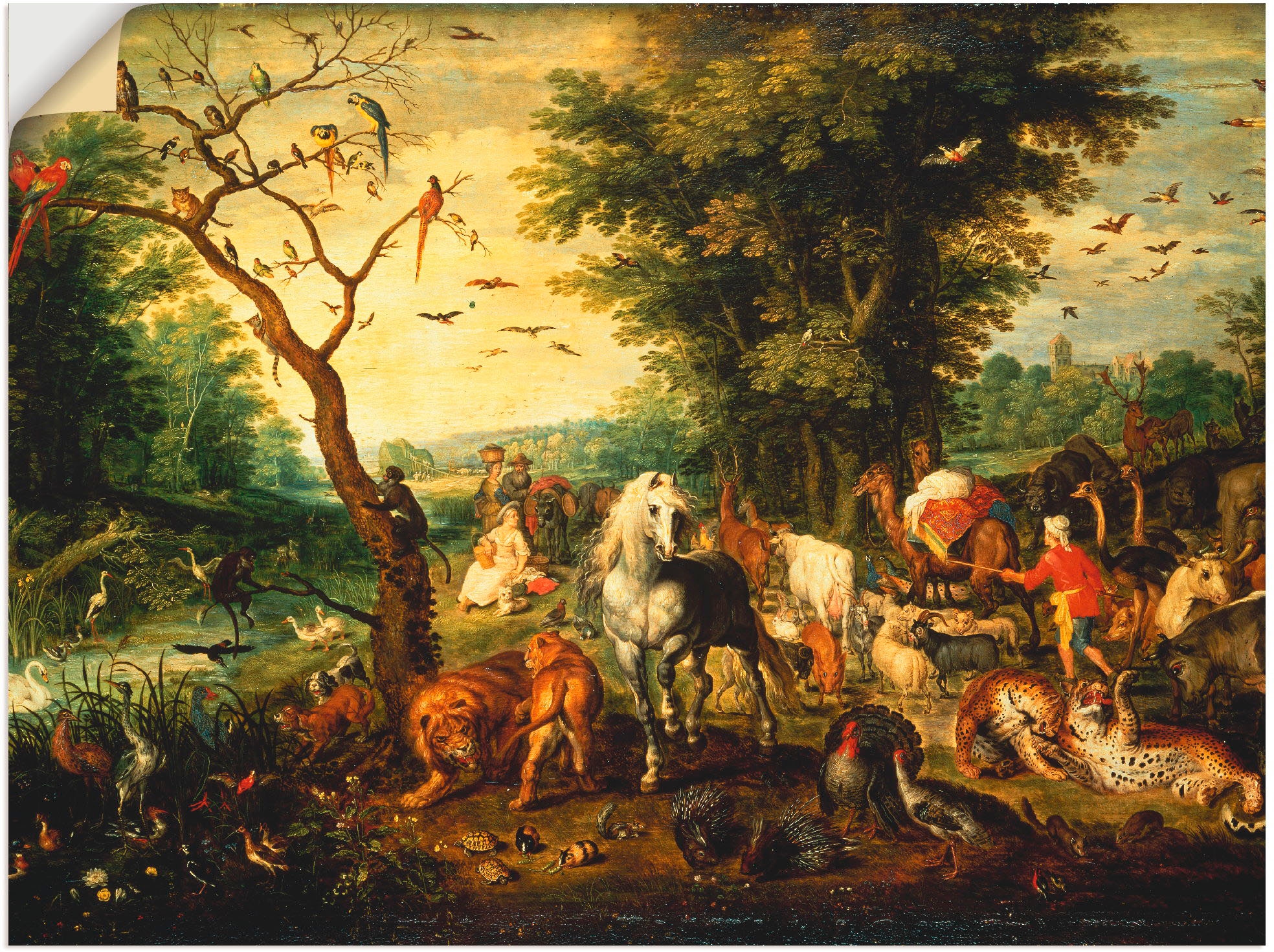 Black Friday Artland Wandbild »Noah die St.), | Größen als Poster führt Leinwandbild, Arche.«, (1 versch. BAUR in Religion, Wandaufkleber die Tiere oder in