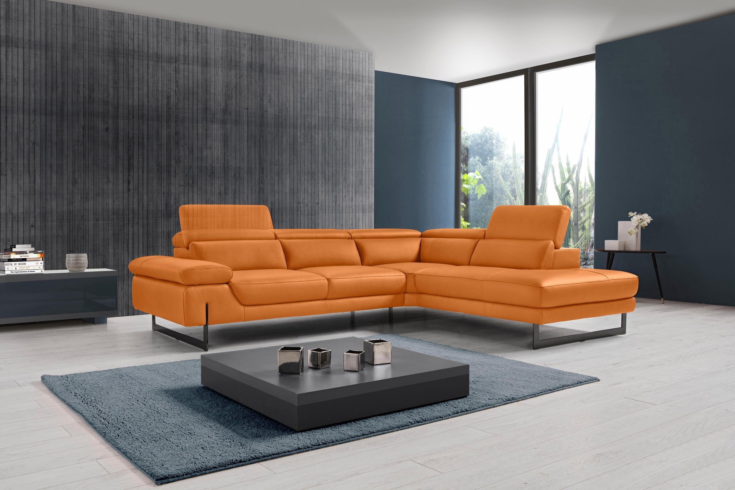 Egoitaliano Ecksofa "Queenie, extravagantes Sofa mit erstklassigem Sitzkomfort, L-Form" mit verstellbarer Armlehne und Kopfteilen für Wohlfühlkomfort