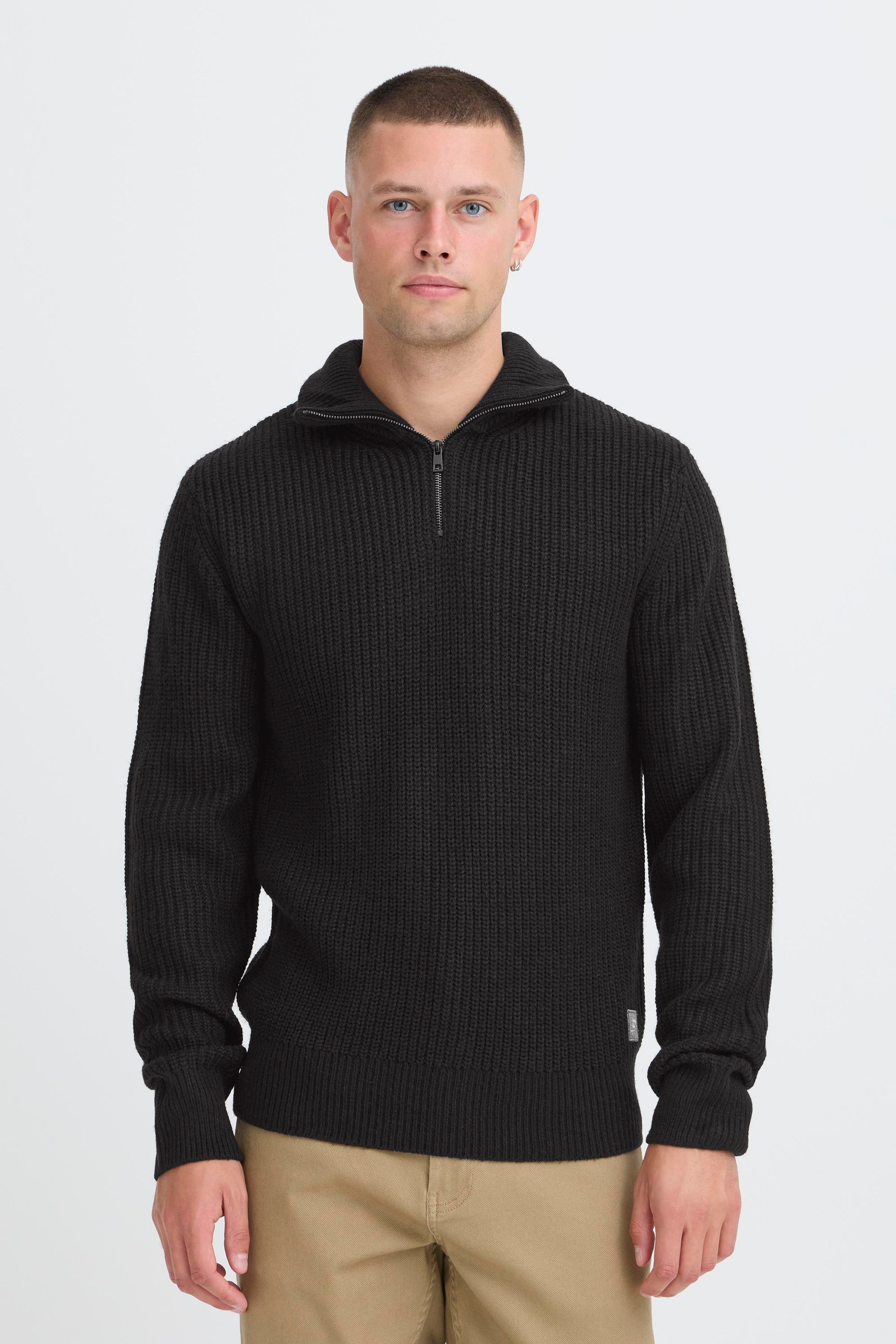 Troyer BLEND "Troyer BHMRibe", Herren, Gr. S, schwarz, Obermaterial: 100% Polyacryl PAN., Pullover Troyer