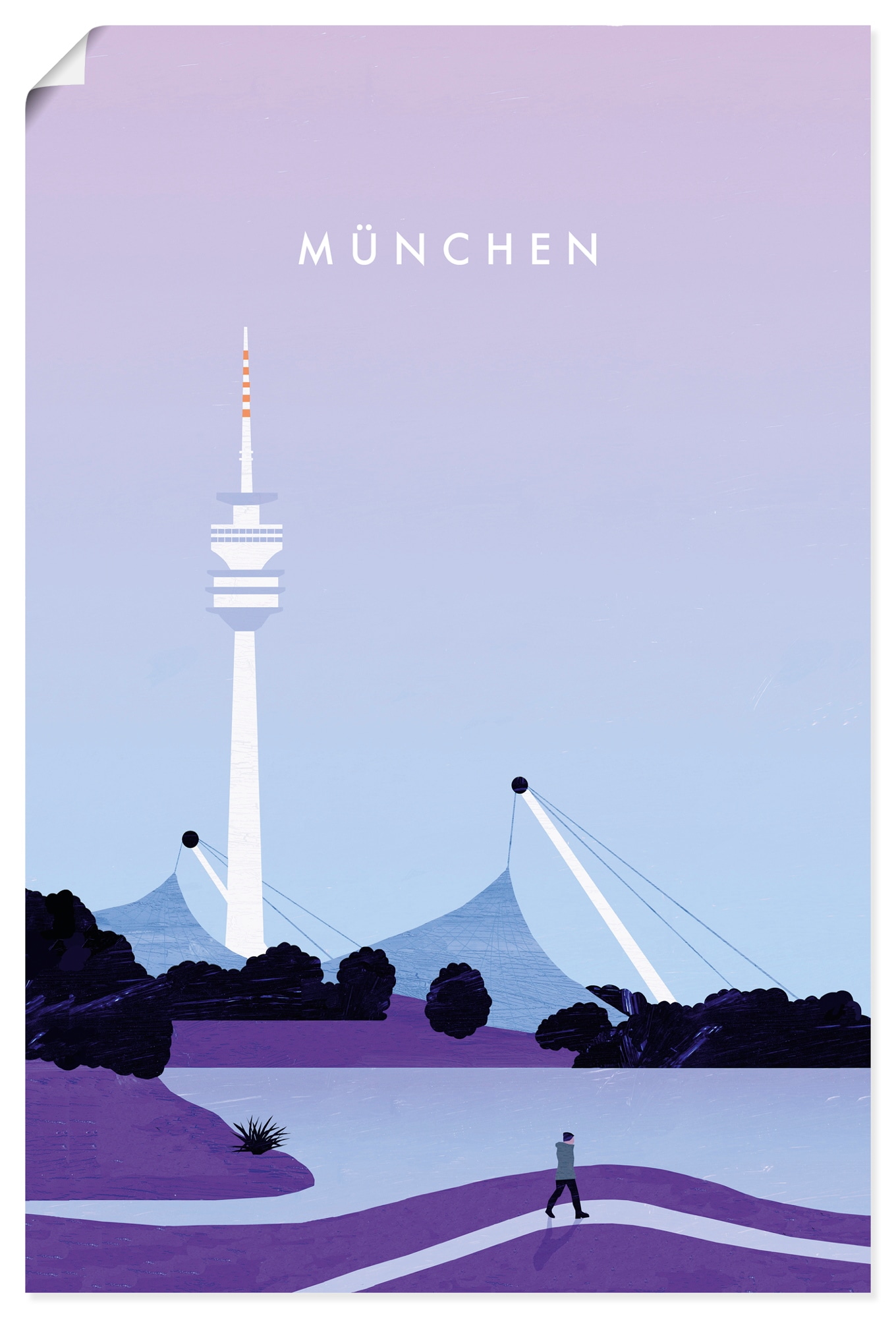 Artland Wandbild "München" 1 Stk. tlg. als Alubild, Leinwandbild, Poster, Wandaufkleber in verschied. Größen