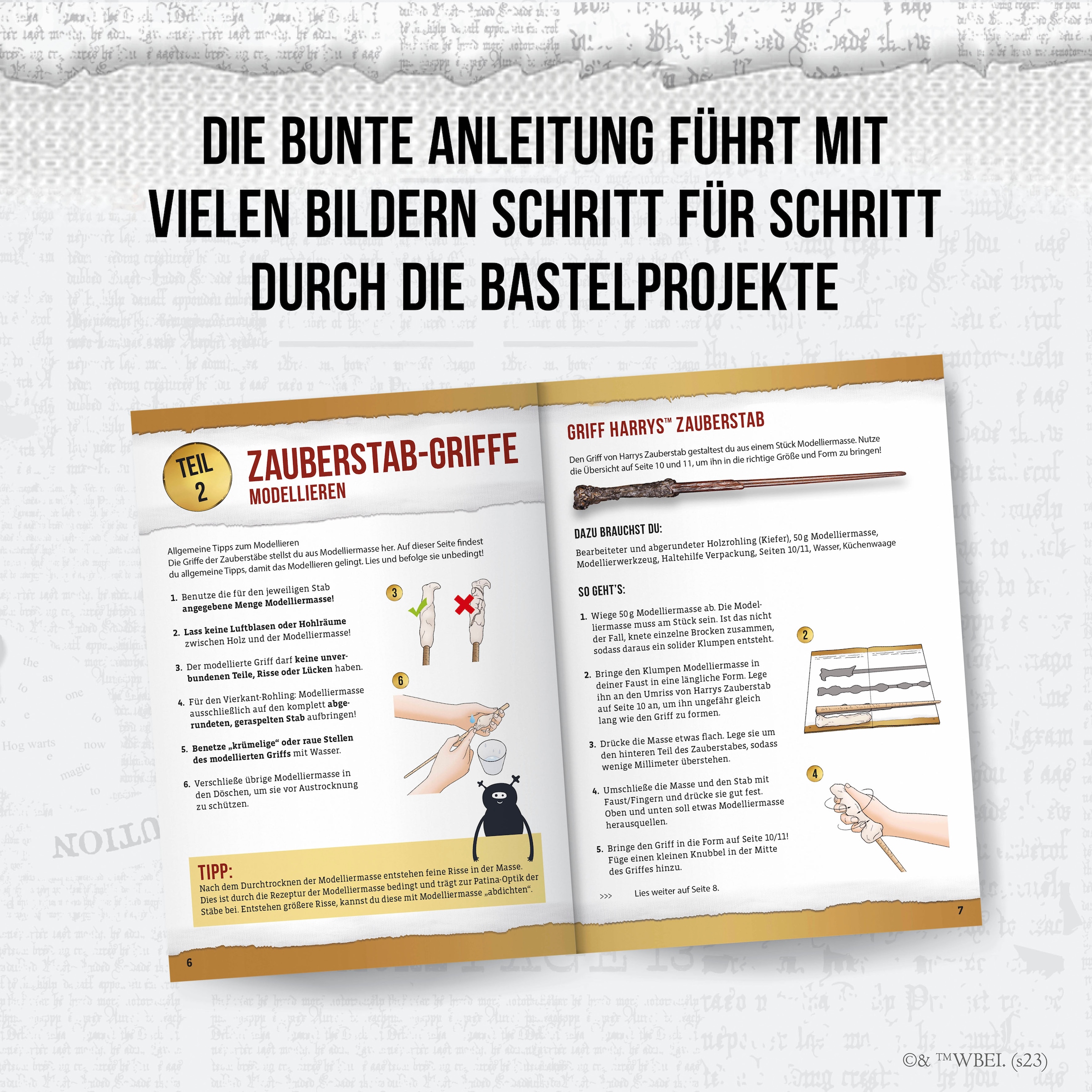 Kosmos Kreativset »AllesKönnerKiste, Harry Potter - Bastelbox Zauberstäbe«