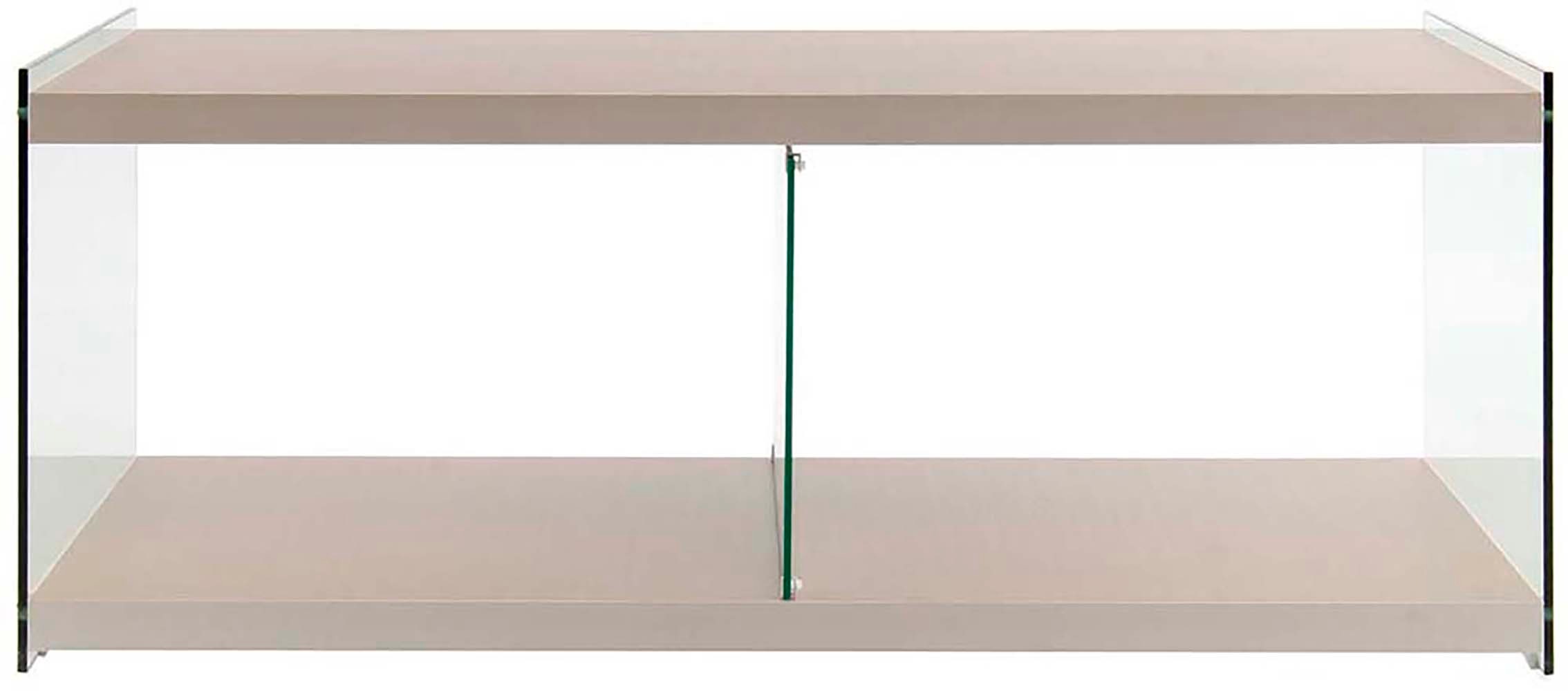 Kayoom TV-Schrank »TV-Tisch Elementary, eckige Form, viel Ablagefläche«, (1 St.), TV-Tisch, gehärtetes Glas, pflegeleicht
