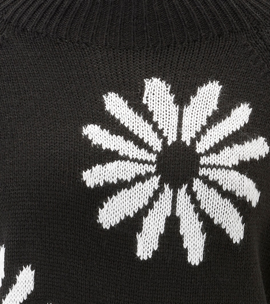 Aniston SELECTED Strickpullover mit großen, fantasievollen Blüten