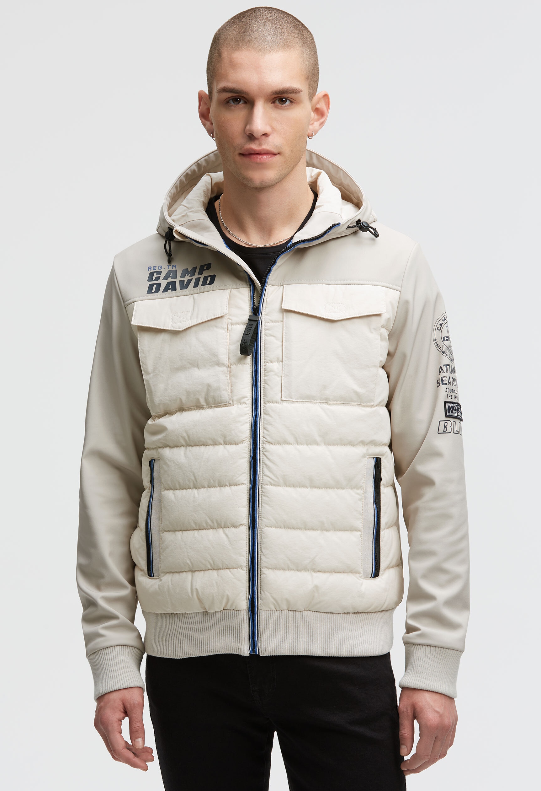 CAMP DAVID Winterjacke, mit Kapuze, mit Brusttaschen günstig online kaufen