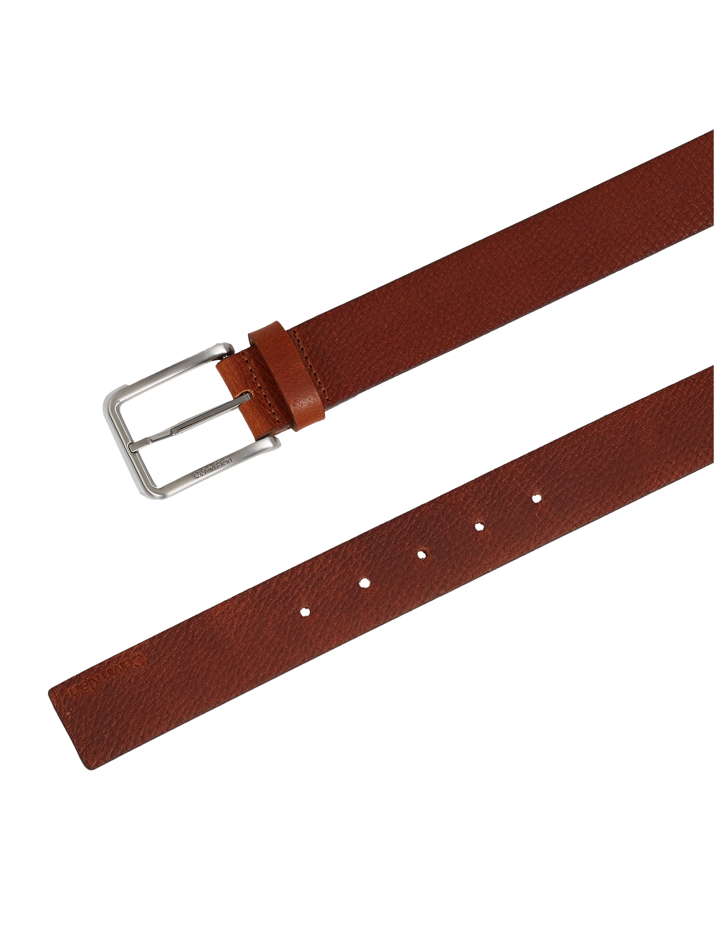 Calvin Klein Ledergürtel »WARMTH PB 35MM« Logodruck, Einfachdornschließe