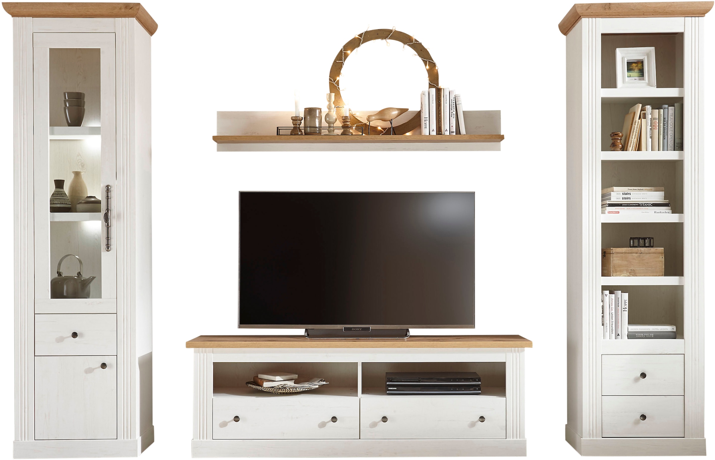 OTTO home Wohnwand "Westminster TOPSELLER" Set, Vitrine, Lowboard, Standreg günstig online kaufen