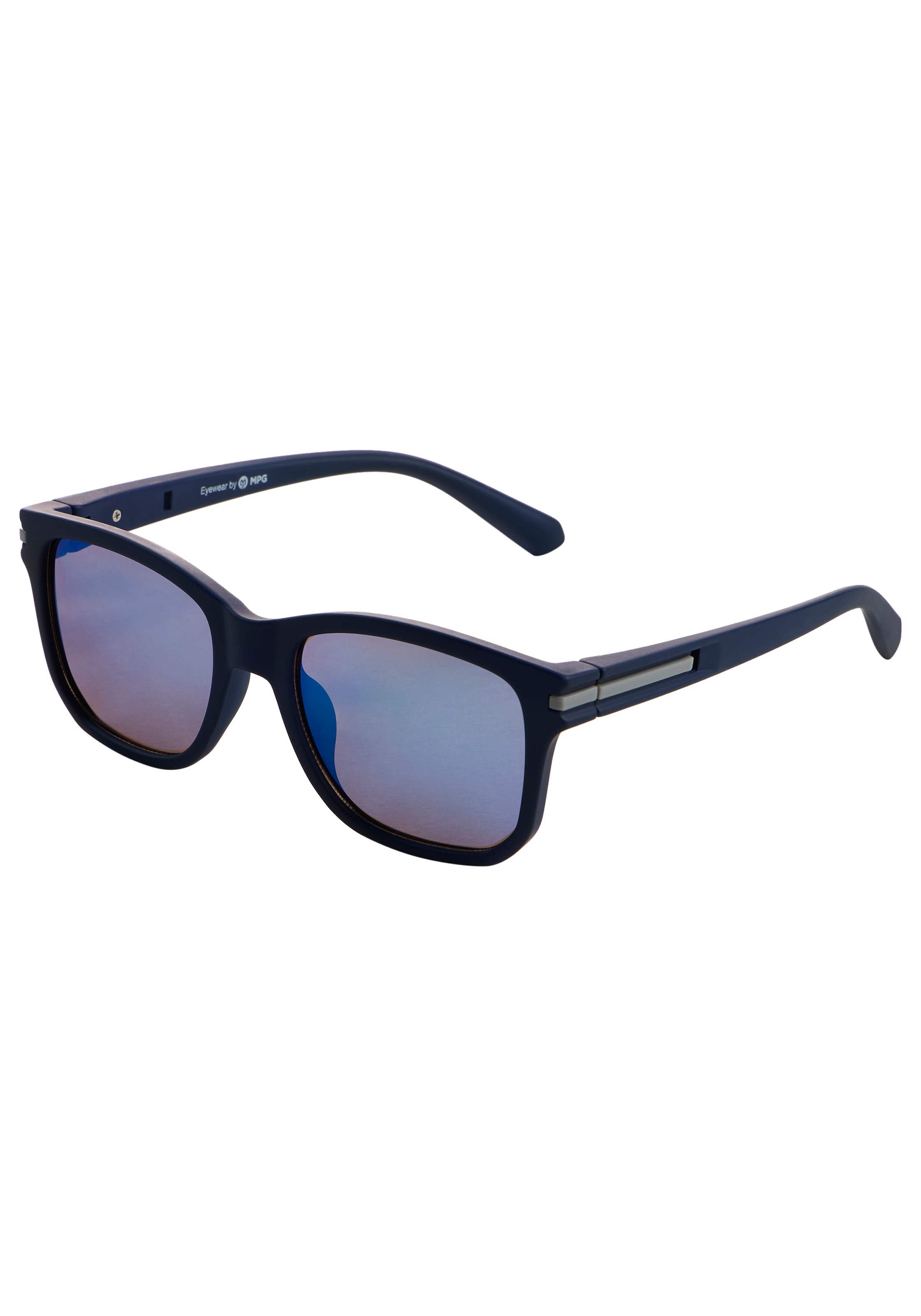 Sonnenbrille MAN'S WORLD, Herren, marine, verspiegelt, Sonnenbrillen Sonnenbrille, sportlich-modischer Stil, Trapez-Vollrandrahmen, Filterkategorie 3