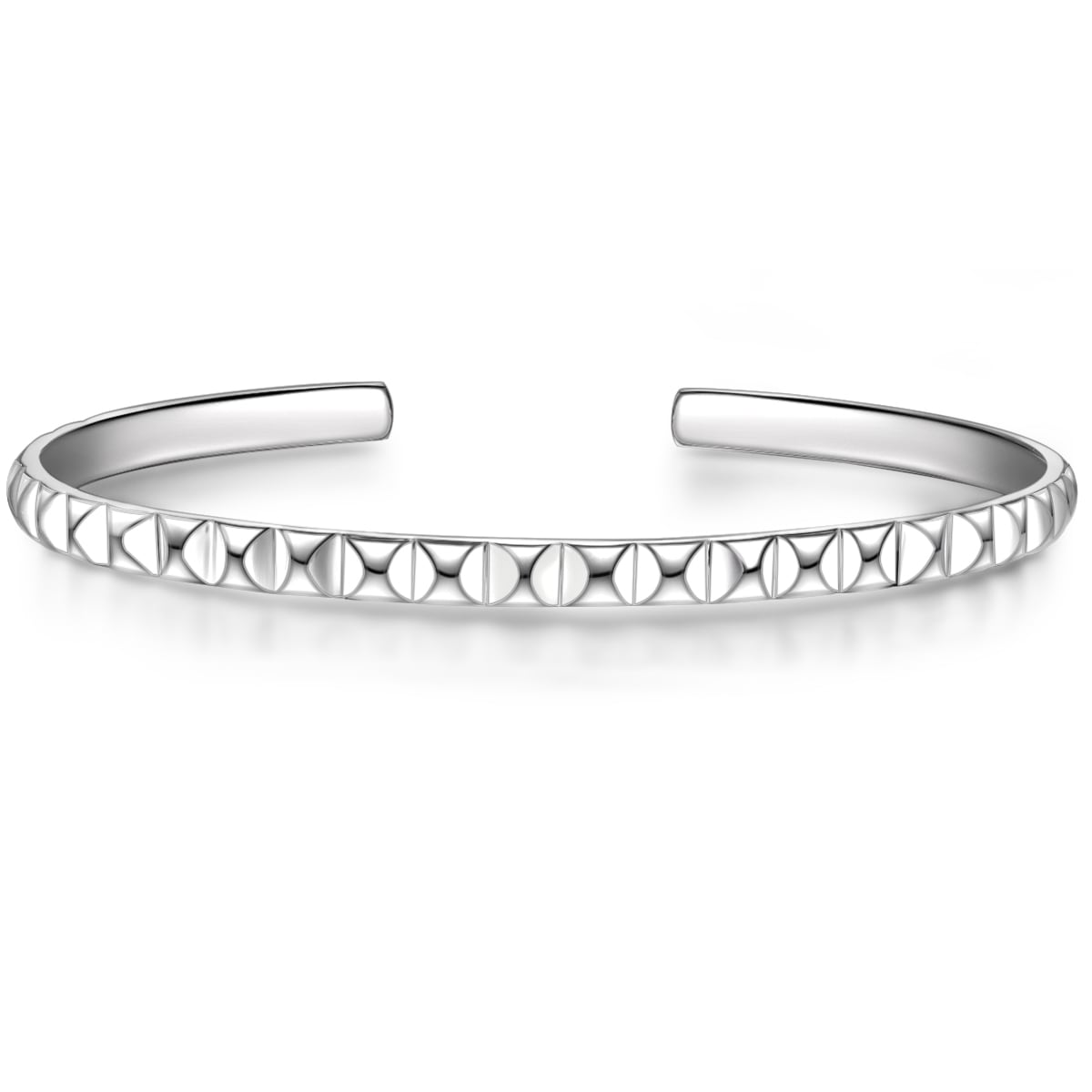 Damen Armreif "F691", Silber 925 (Sterlingsilber)silber, GLANZSTÜCKE MÜNCHEN, Silber 925 (Sterlingsilber), Armbänder, aus Sterling Silber
