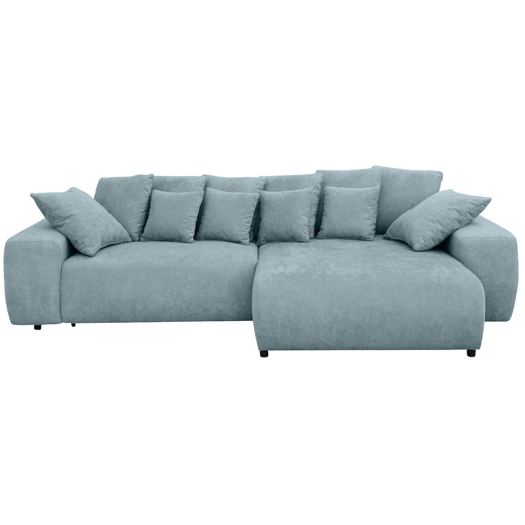 Home affaire Ecksofa Sundance, bei Bettfunktion mit Topper, incl. Zier- und Rückenkissen