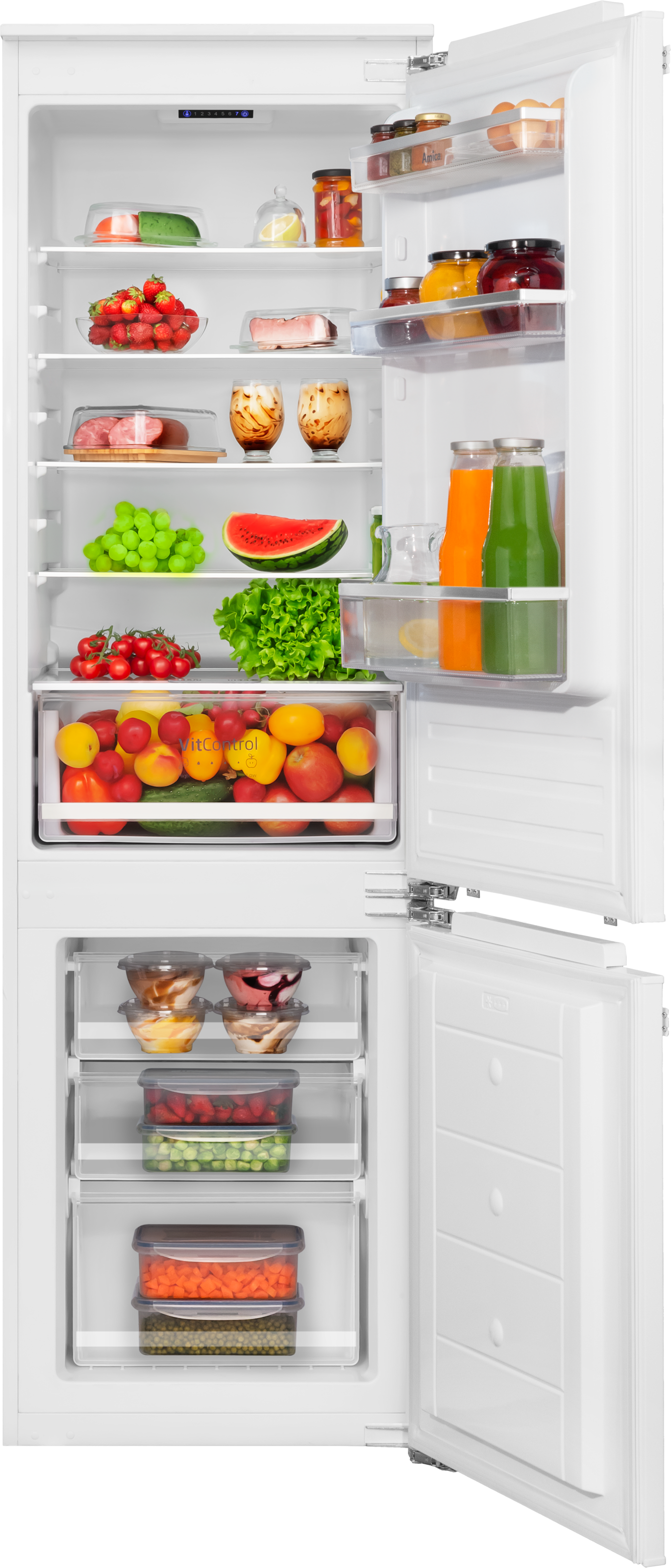 Amica Einbaukühlgefrierkombination "EKGCX 387 912" 176,9 cm hoch 56 cm brei günstig online kaufen