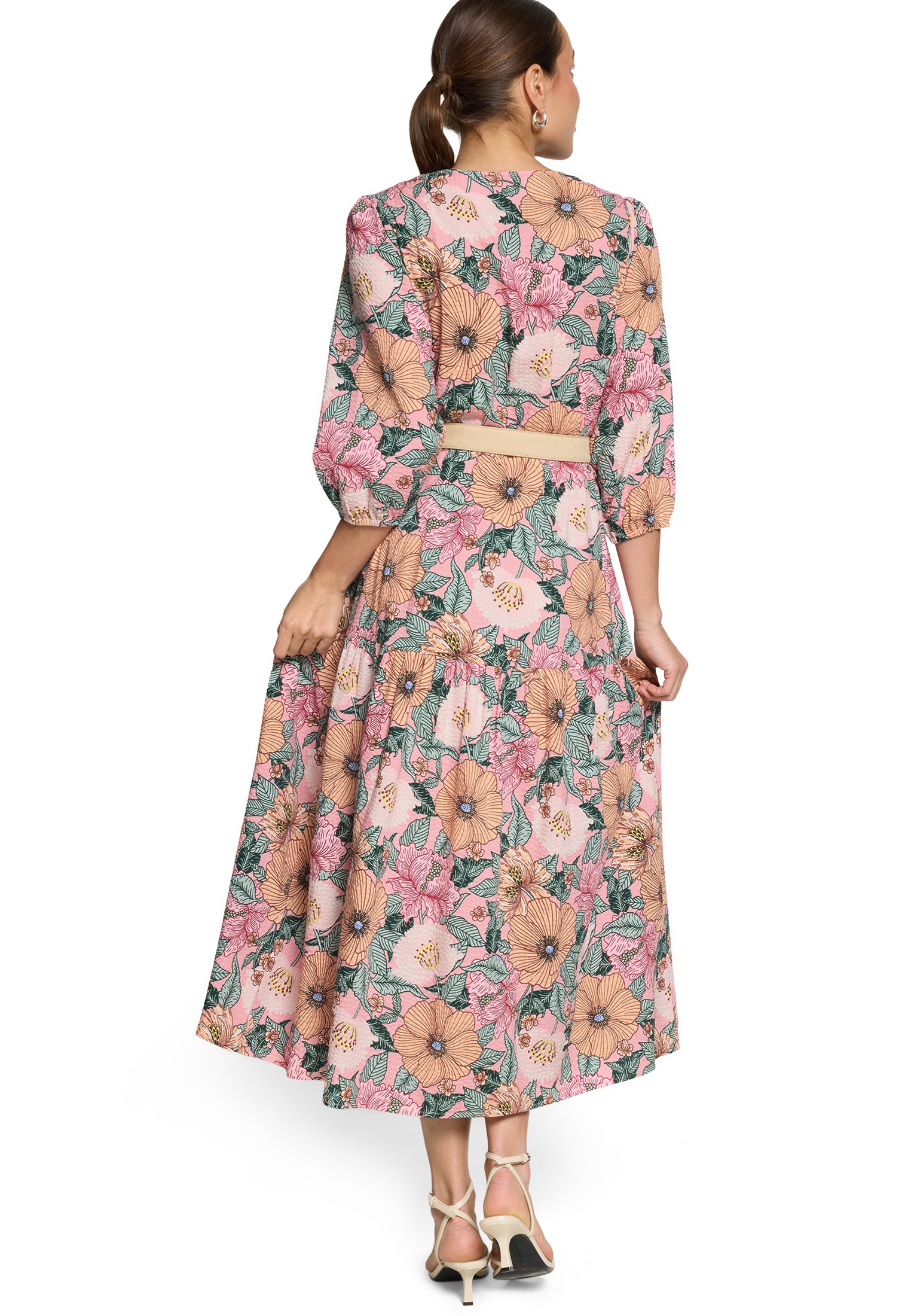 Zero Maxikleid »Damen mit Blumenprint« Ohne Tasche Gürtel