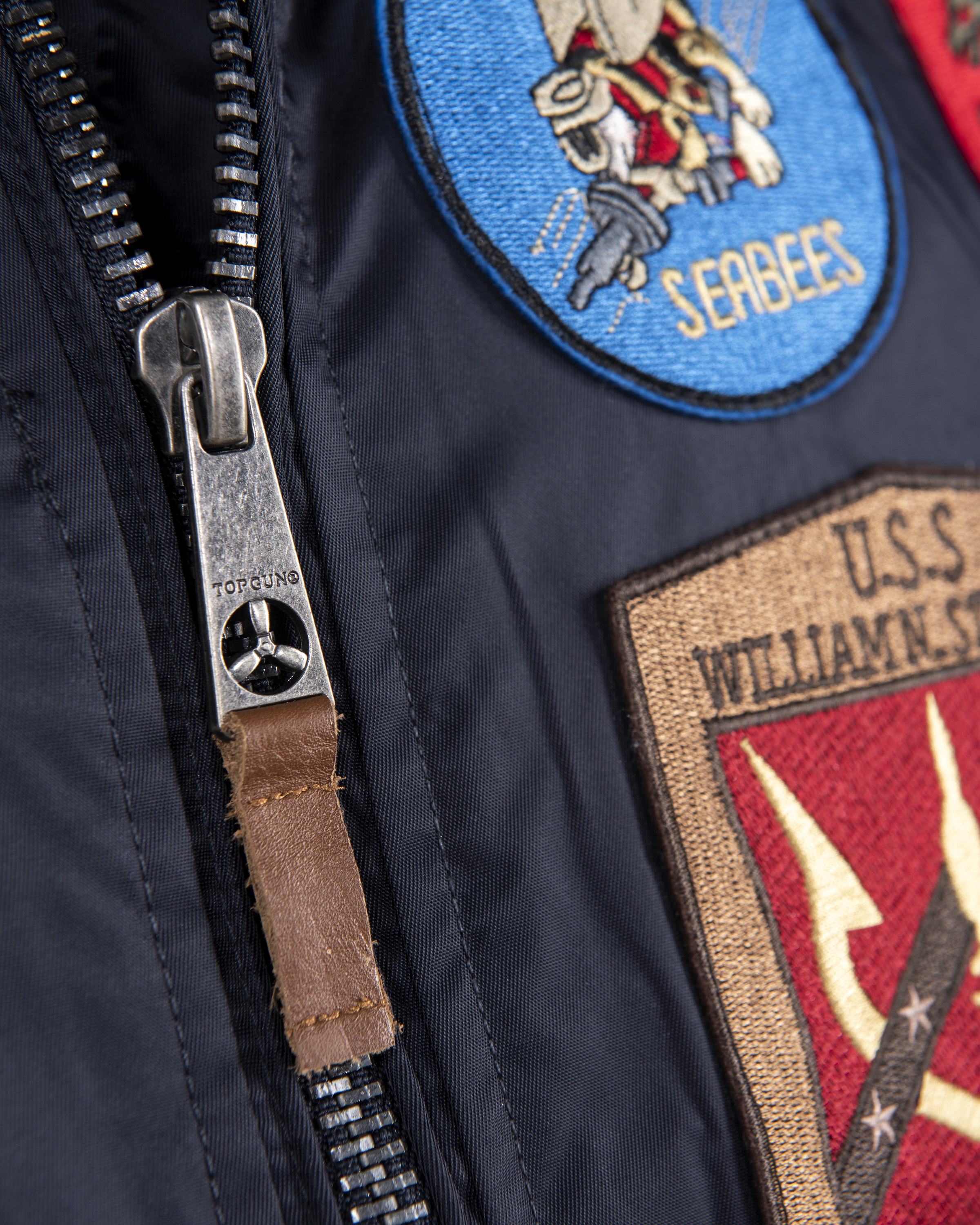 Bomberjacke TOP GUN "TG20192047", Herren, Gr. 56 (XXL), blau (navy), Obermaterial: 100% Nylon ; Innenfutter: 100% Polyester; Strick: 100% Polyester, Jacken Bomberjacke 2