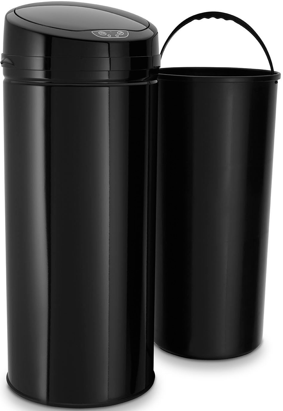ECHTWERK Mülleimer »INOX BLACK«, 1 Behälter, Infrarot-Sensor, Korpus aus Edelstahl, Fassungsvermögen 42 Liter