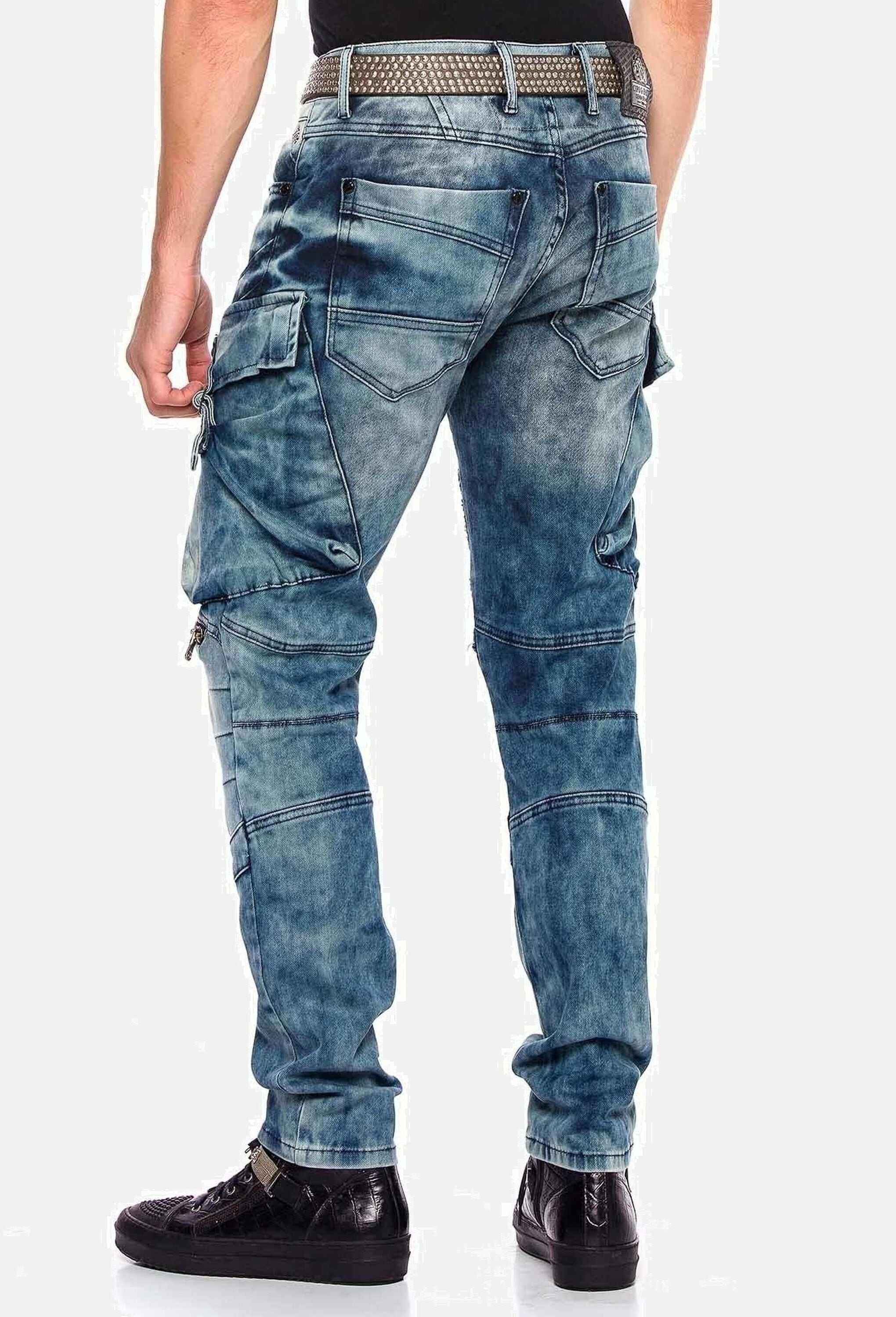 Cipo & Baxx Cargojeans »Cipo & Baxx Jeans« im Used-Look, CD-523
