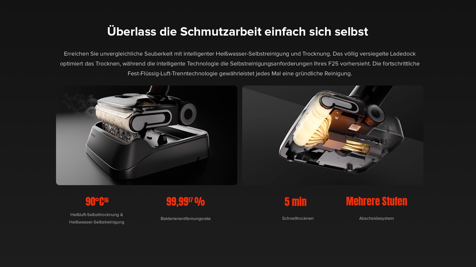 Roborock Nass-Trocken-Sauger »Morph Pro Mix F25 ACE Combo« Nass-Trocken-Akkusauger mit intelligenter Reinigungstechnologie