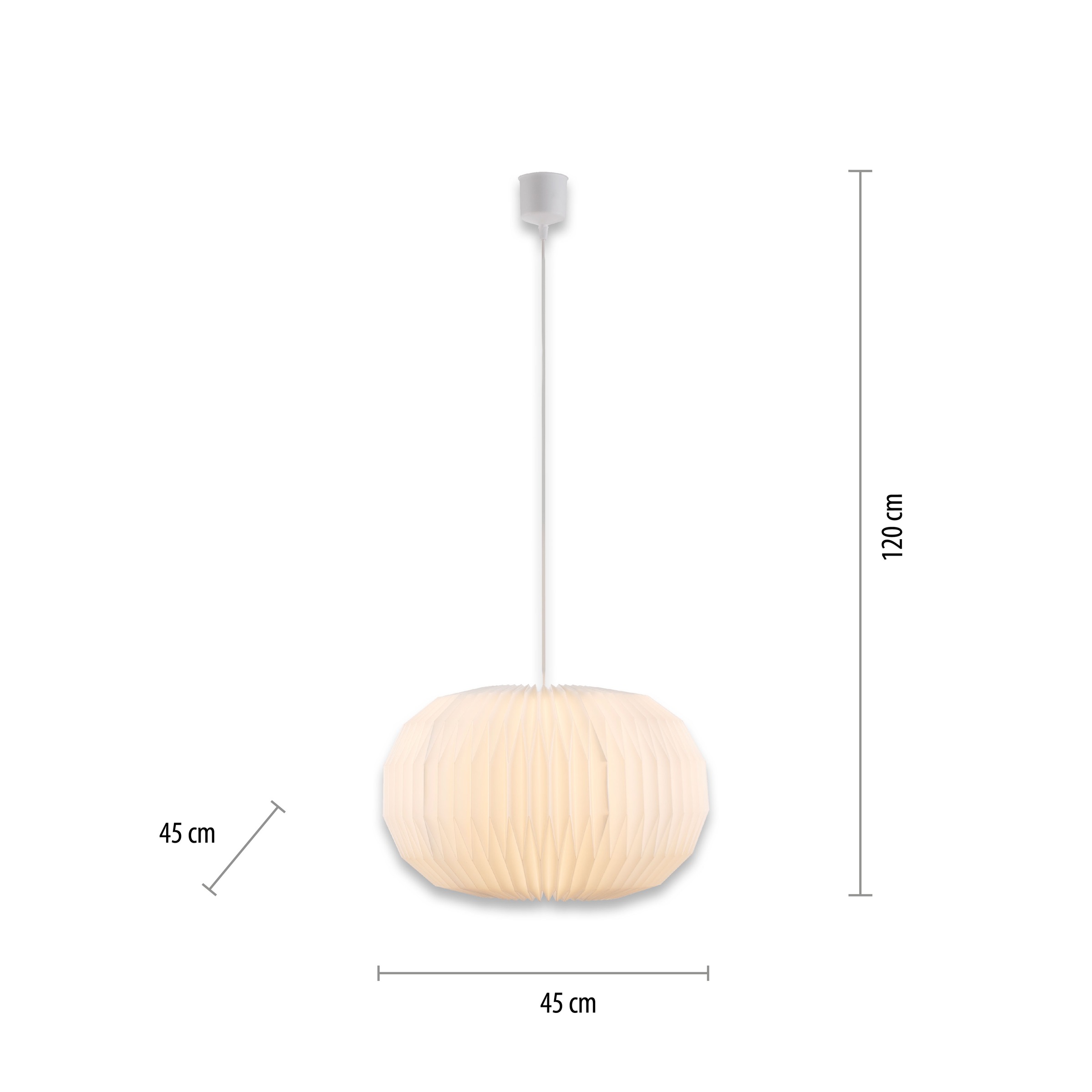 JUST LIGHT Pendelleuchte »PAPEL«, 1 flammig, Leuchtmittel E27 | ohne Leuchtmittel, ExklusiveE27