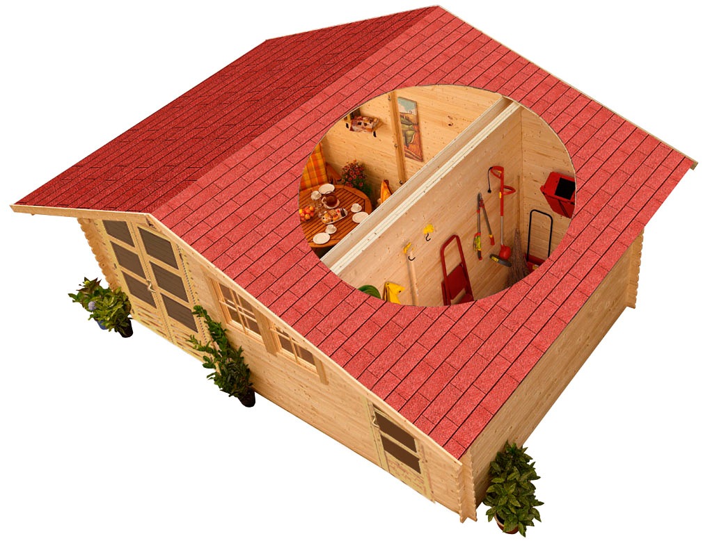 Karibu Gartenhaus, aus hochwertiger nord...