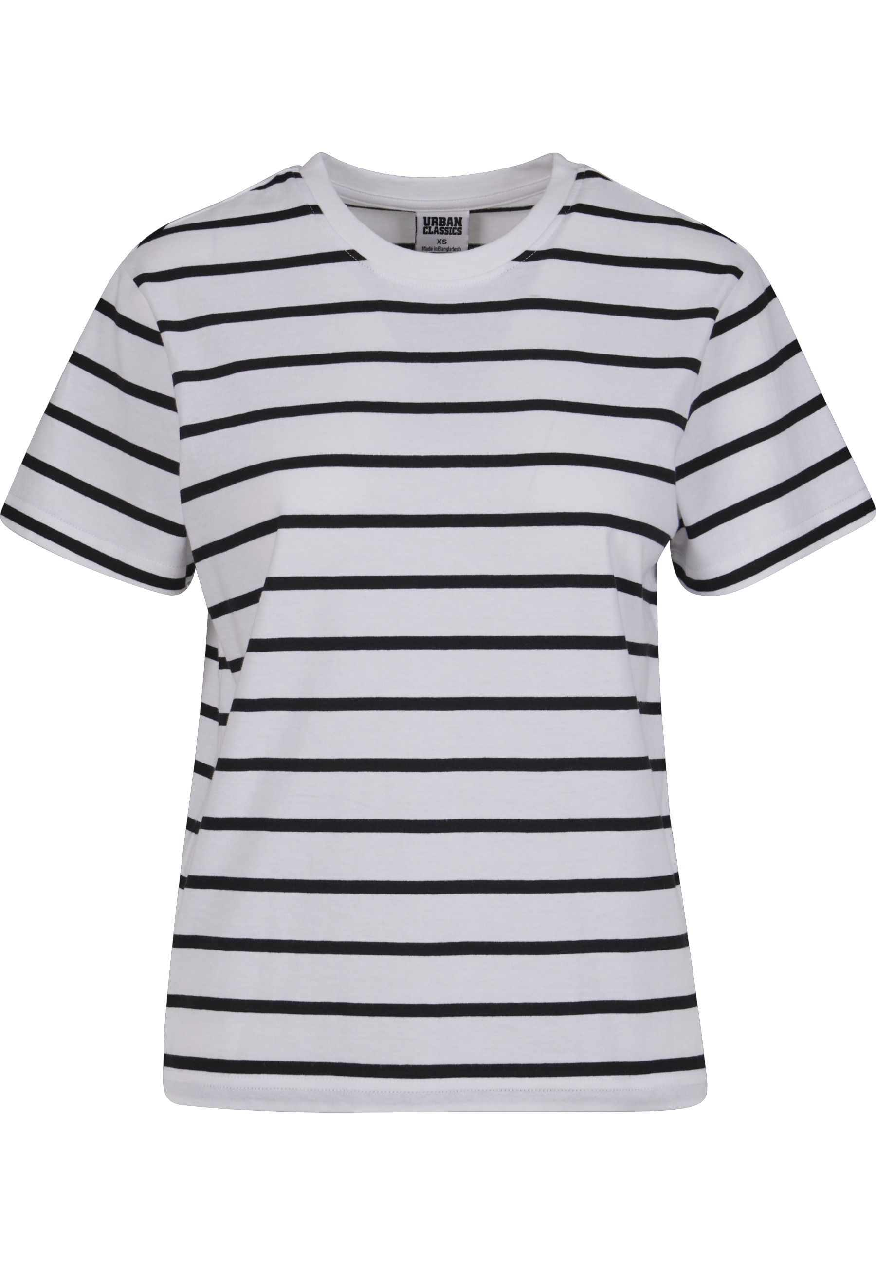 URBAN CLASSICS T-Shirt "Urban Classics Damen Ladies Striped Boxy Tee" 1 Stk günstig online kaufen