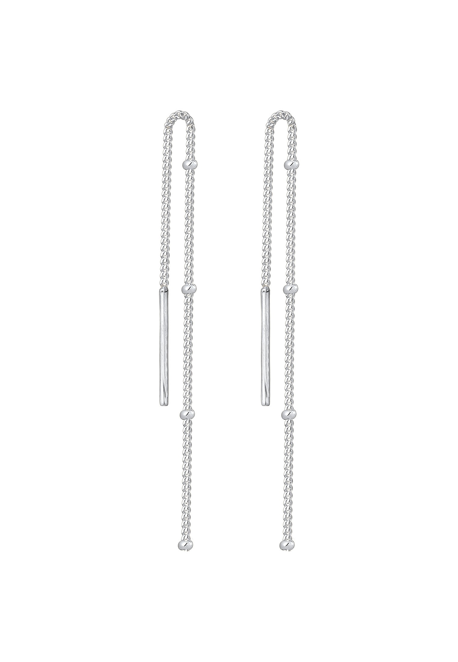 Elli Paar Ohrhänger »Hänger Durchzieher Kugel Minimal Basic 925 Silber«