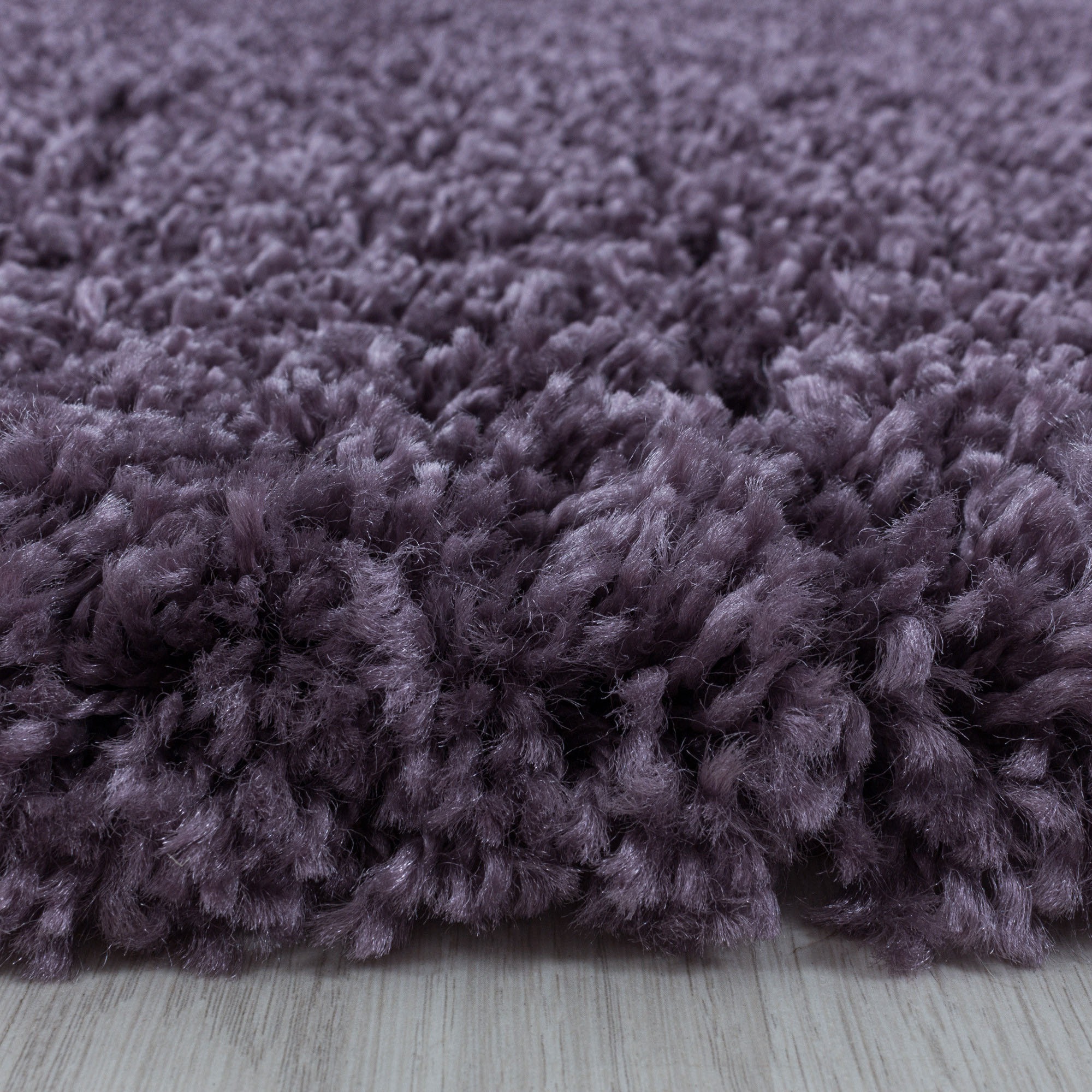 Hochflor-Teppich AYYILDIZ TEPPICHE "SYDNEY 3000", lila (violett), H:30mm Ø:160cm, Polypropylen (PP), Teppiche, Shaggy, Langflor, uni, auch rechteckig, Wohnzimmer 3