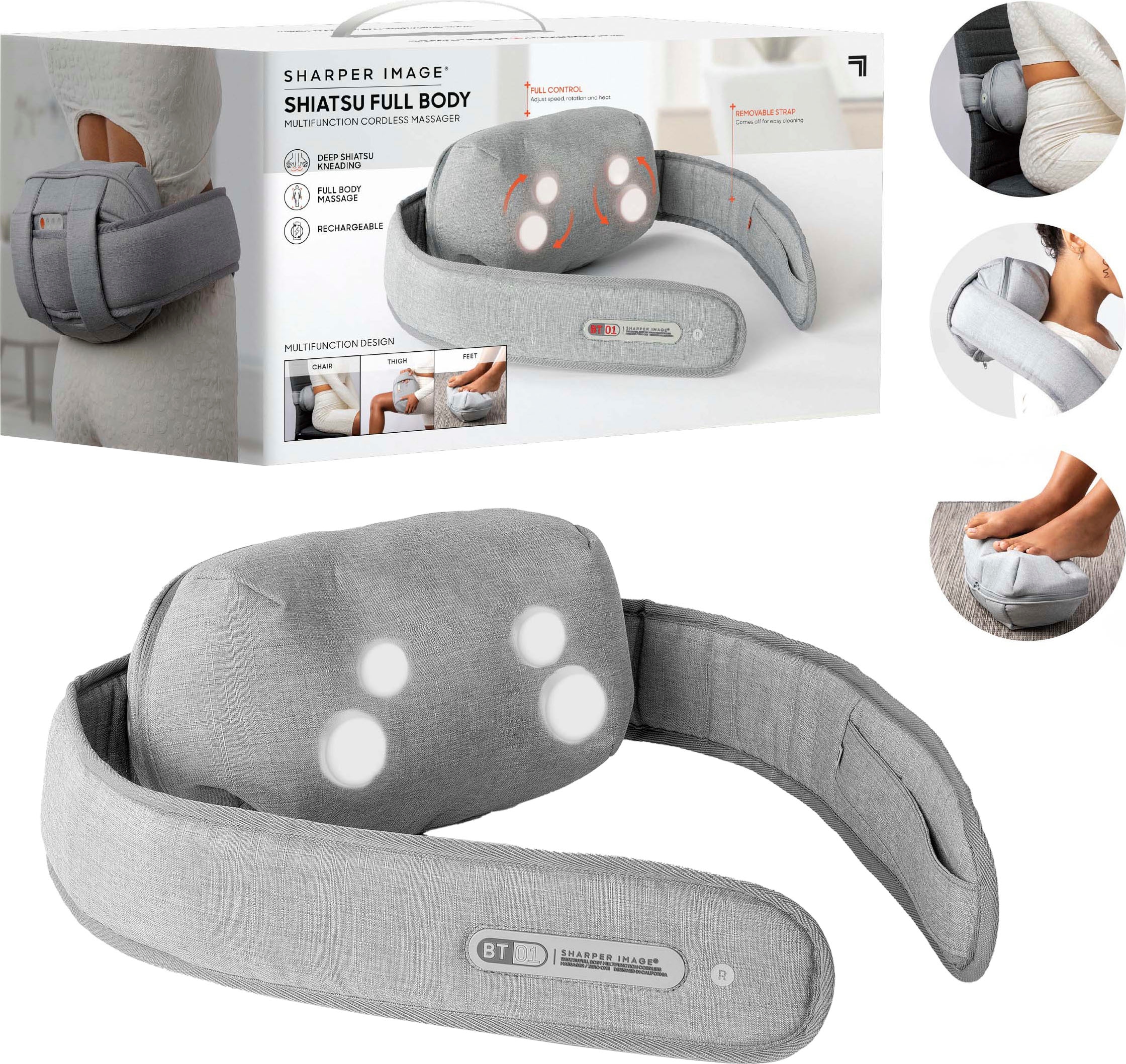 Sharper Image Shiatsu-Massagegürtel »Multifunktionaler Shiatsu Ganzkörper  Massagegurt«, mit Timer-Funktion