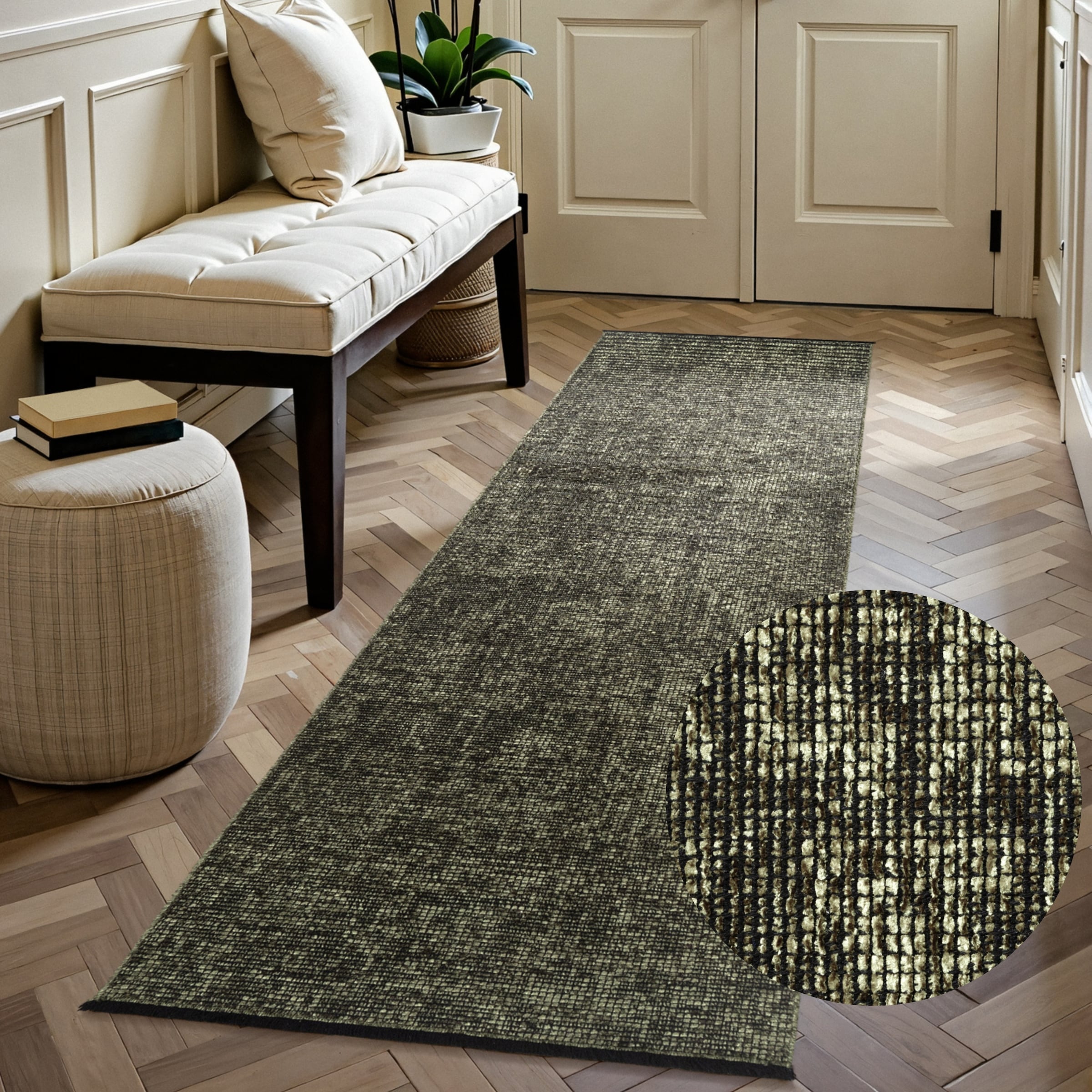 ELLE DECORATION Teppich "Prisma" rechteckig 5 mm Höhe Glanz-Effekt, Karo De günstig online kaufen