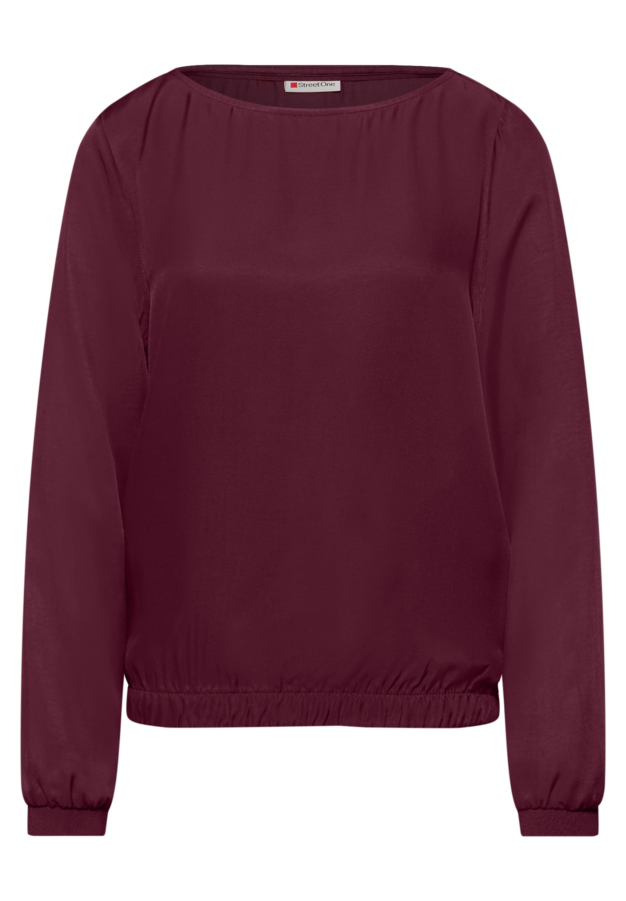 STREET ONE Langarmbluse mit Elastikbund