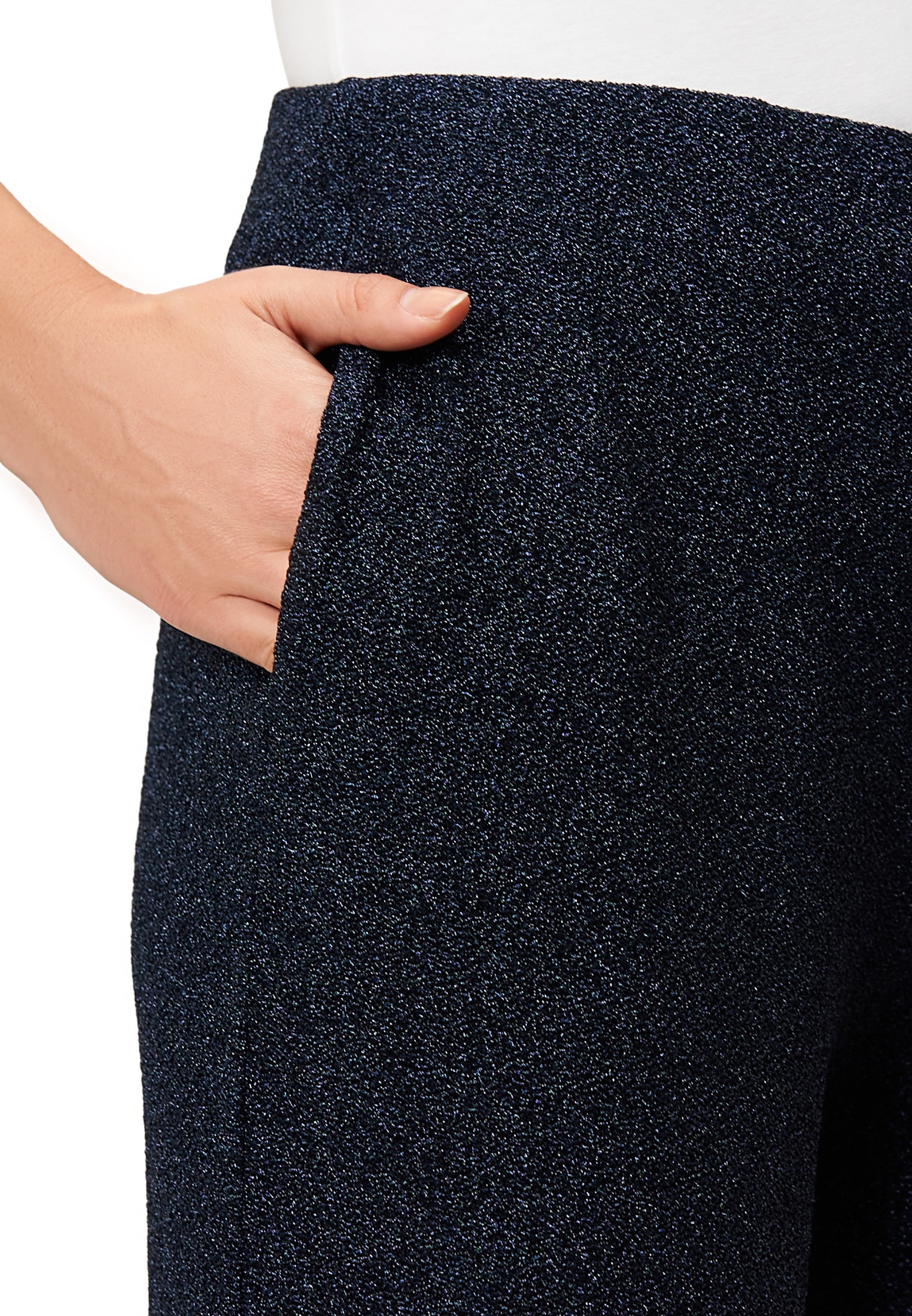 Zero Stoffhose »Damen mit Lurexfaden«  Plain/ohne Details