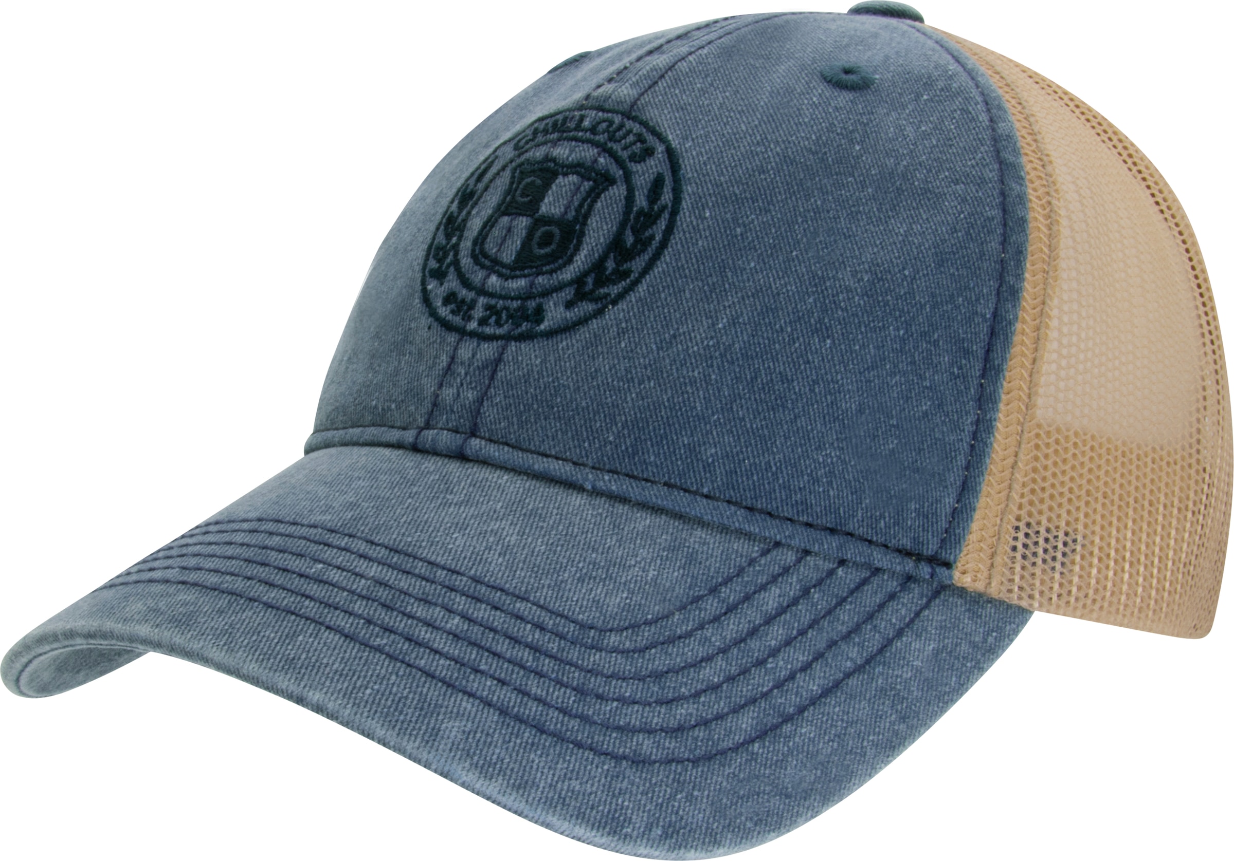 chillouts Baseball Cap "Milton Hat" Vintage-Look Baseballkappe mit Wappen-S günstig online kaufen
