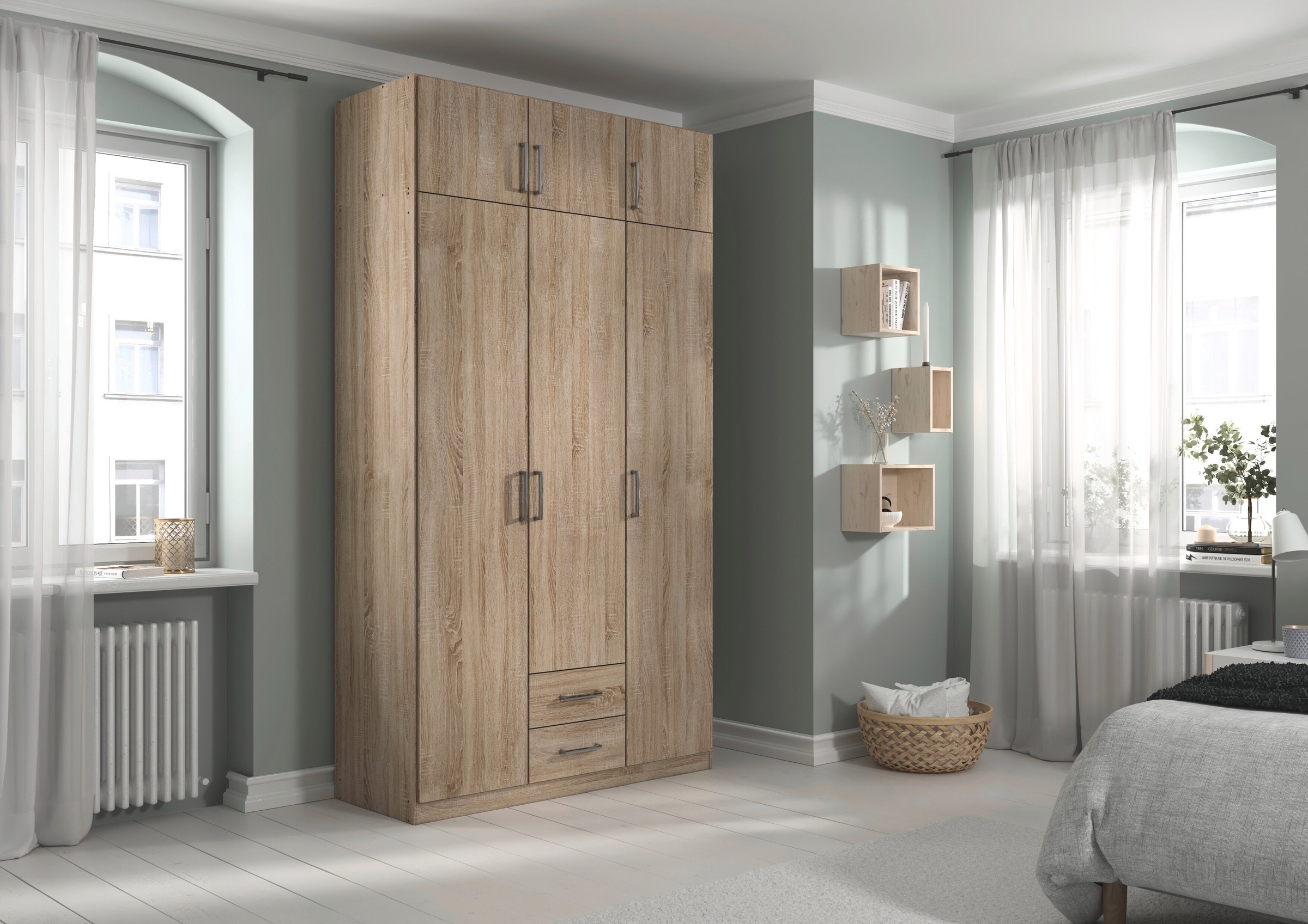 Thumbnail - rauch Kleiderschrank "Schrank Garderobe Wäscheschrank GAMMA in 4 Breiten 91-226 cm" 3 verschiedene Ausstattungen BASIC/C...