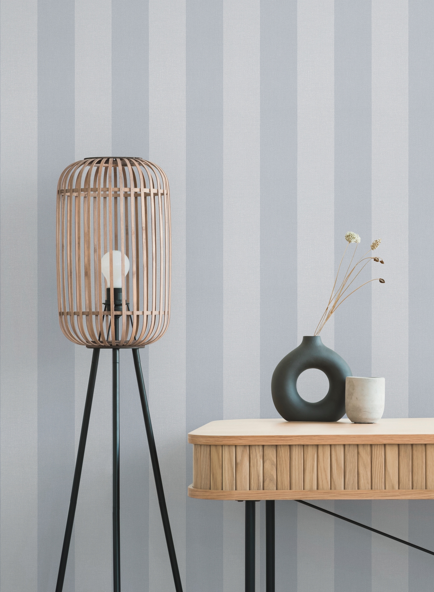 A.S. Création Vliestapete »Pure Elegance Streifen Tapete Mustertapete Landhaus Landhaus«, matt, Vliestapete gestreift für Schlafzimmer Küche Wohnzimmer Streifen Flur