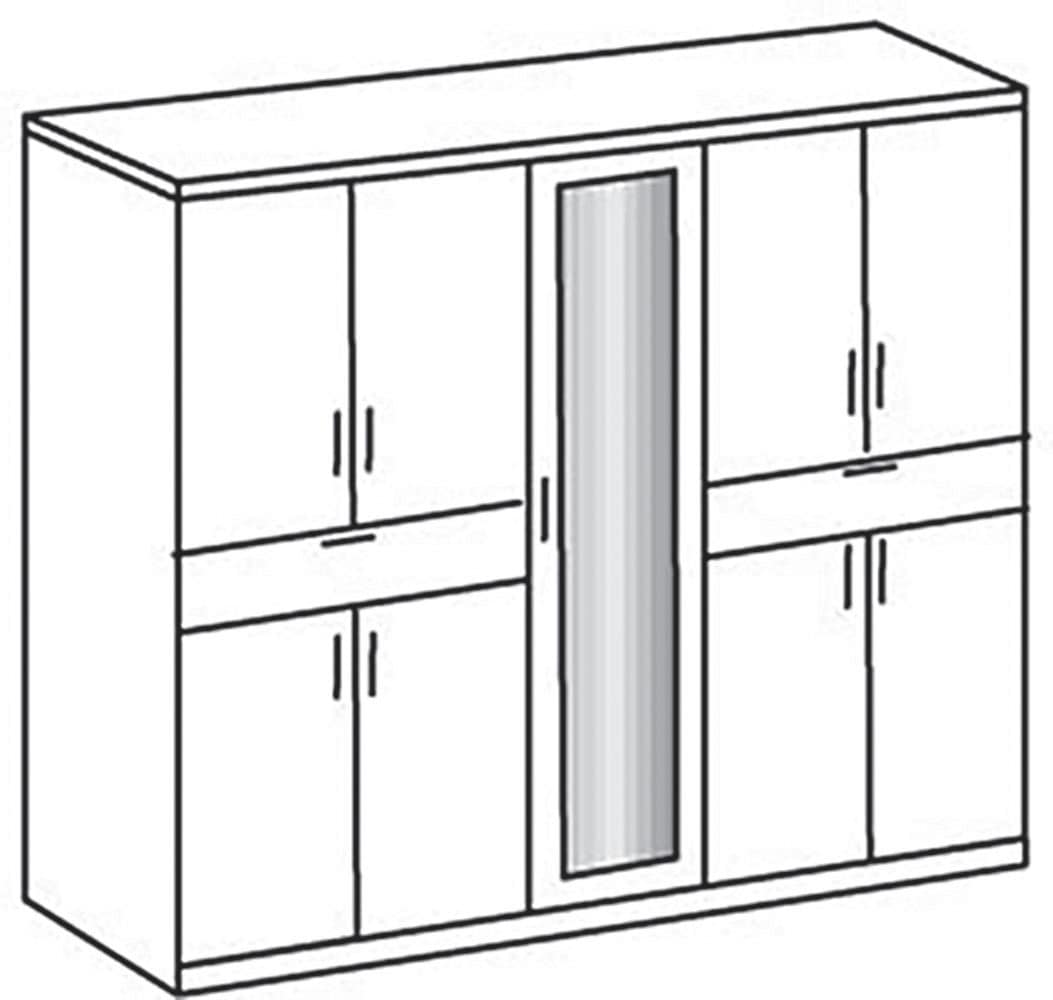 Wimex Drehtürenschrank »Tibet« mit Schubkästen auf bequemer Zugriffshöhe