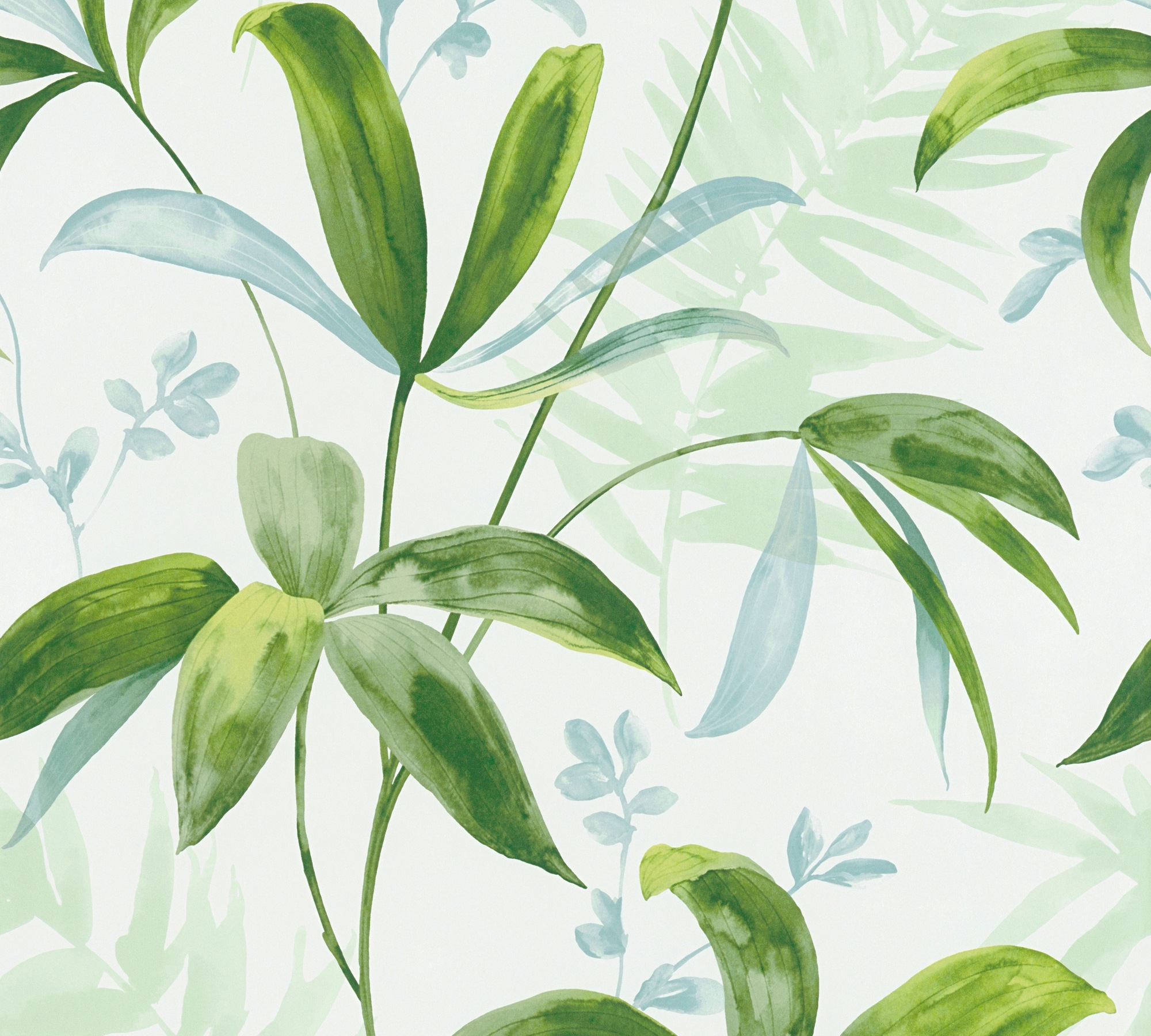 Architects Paper Vliestapete "Jungle Chic" botanisch floral tropisch glatt Palmentapete Tapete Dschungel Tapeten Wohnzimmer Schlafzimmer Küche