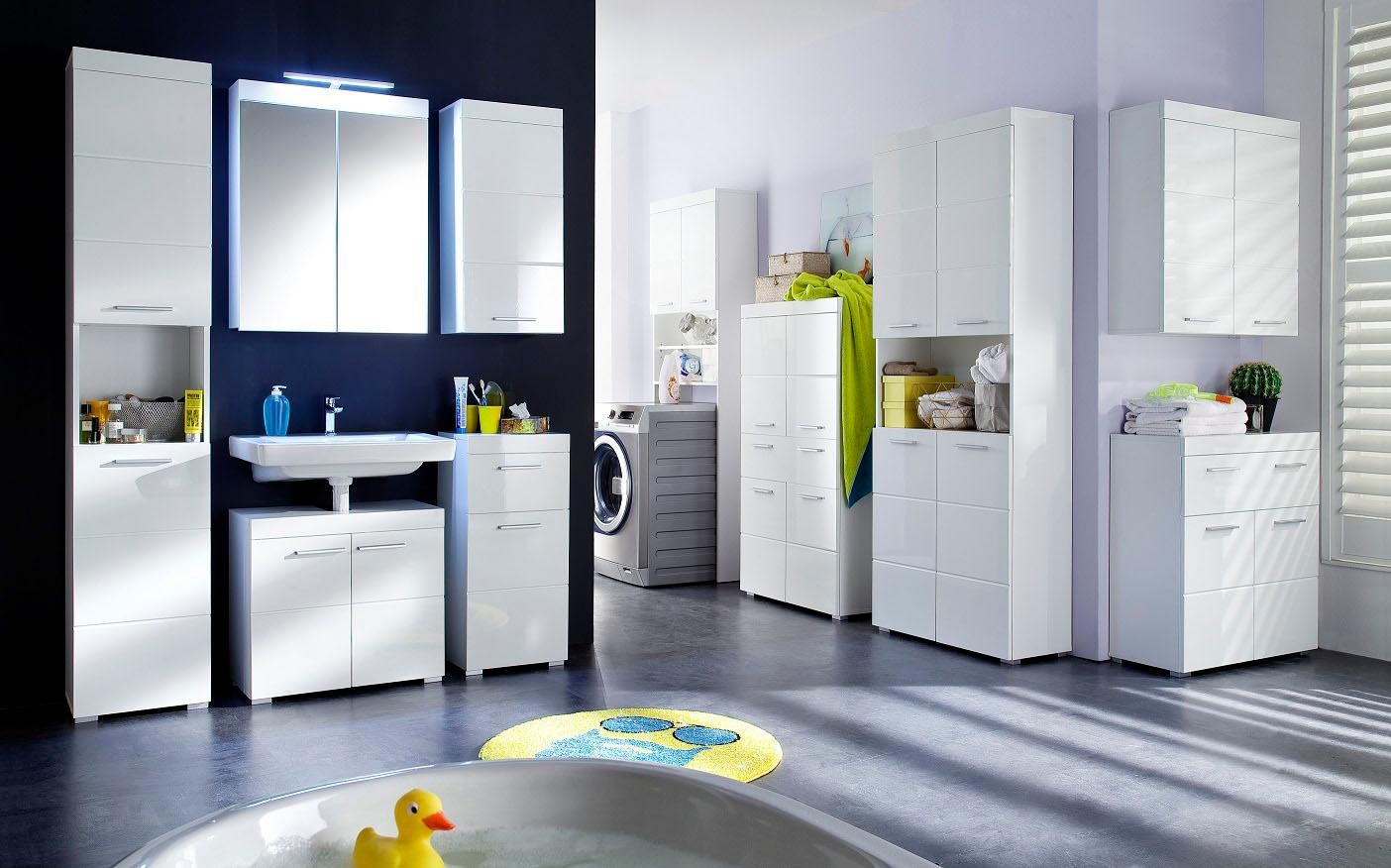 INOSIGN Waschbeckenunterschrank »Avena«, Höhe und cm, 56 mit Badezimmerschrank | Türen BAUR 2 Aussparung