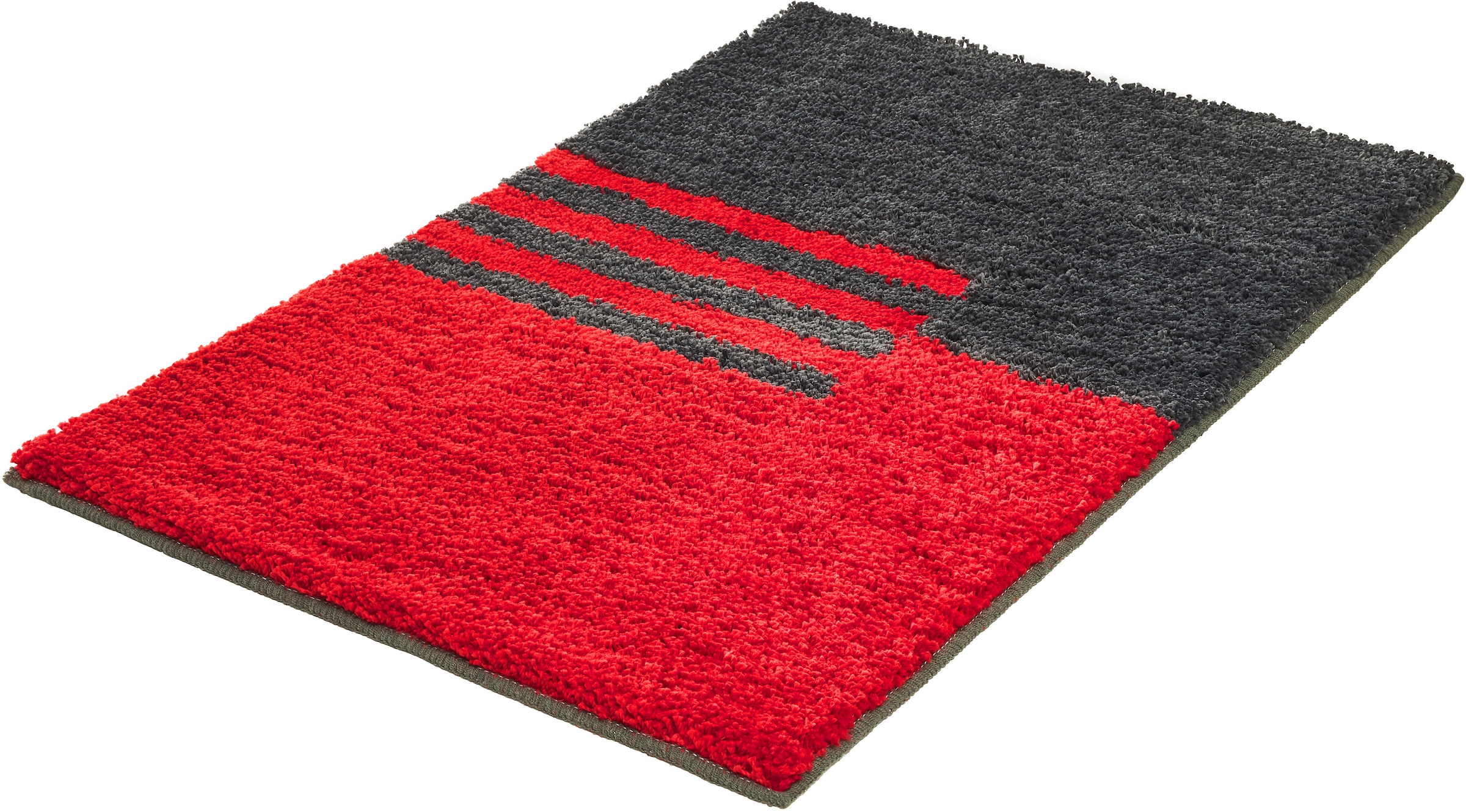 Kleine Wolke Badematte ""Dynamic", Badvorleger, Badezimmer Teppich" Höhe 20 mm rutschhemmend beschichtet fußbodenheizungsgeeignet Badteppich, modernes geometrisches Design