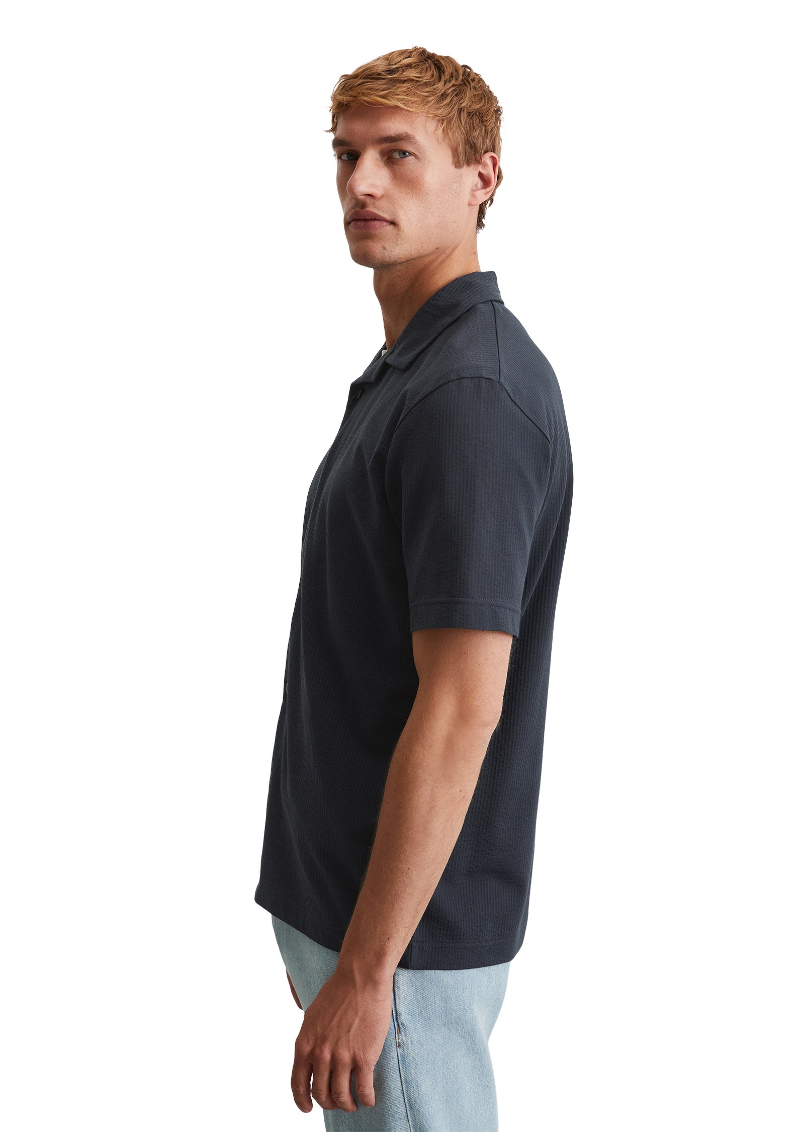 Marc OPolo Poloshirt "aus Bio-Baumwoll-Mix" günstig online kaufen