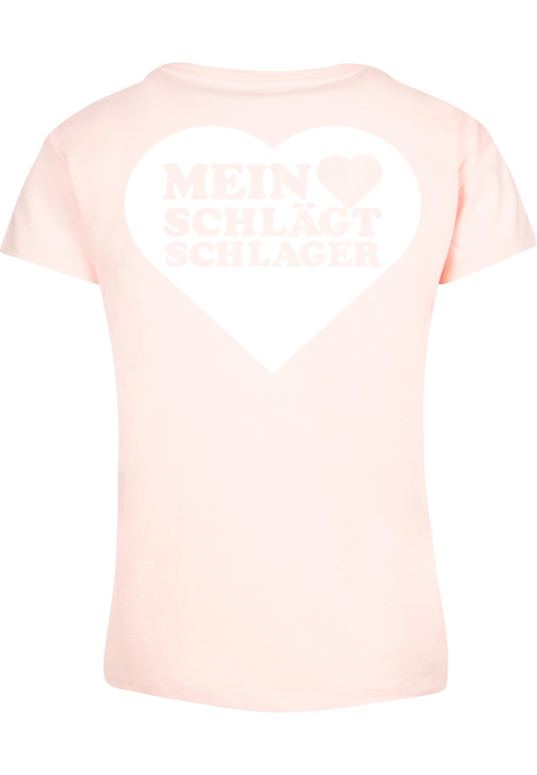 Merchcode T-Shirt "Merchcode Ladies MHSS Herz Weiß T-Shirt V2" 1 Stk. tlg. günstig online kaufen