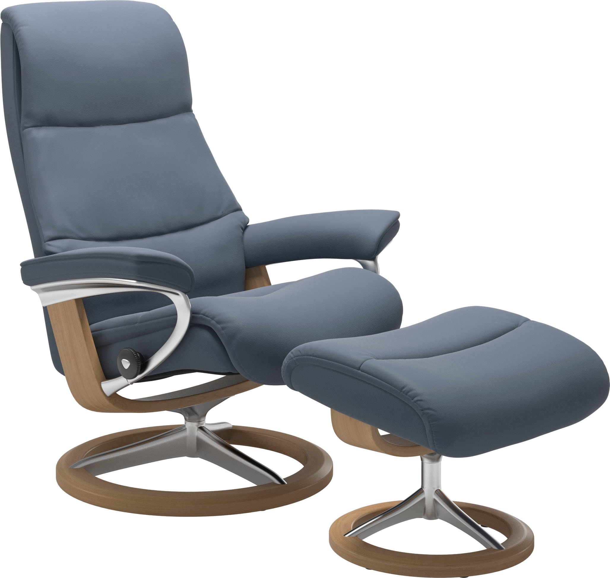 Stressless "View" Set, Relaxsessel mit Hocker, mit Signature Base, Größe M, günstig online kaufen